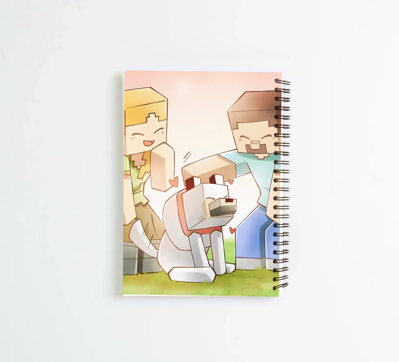 Minecraft spiral notebook by Ngamino