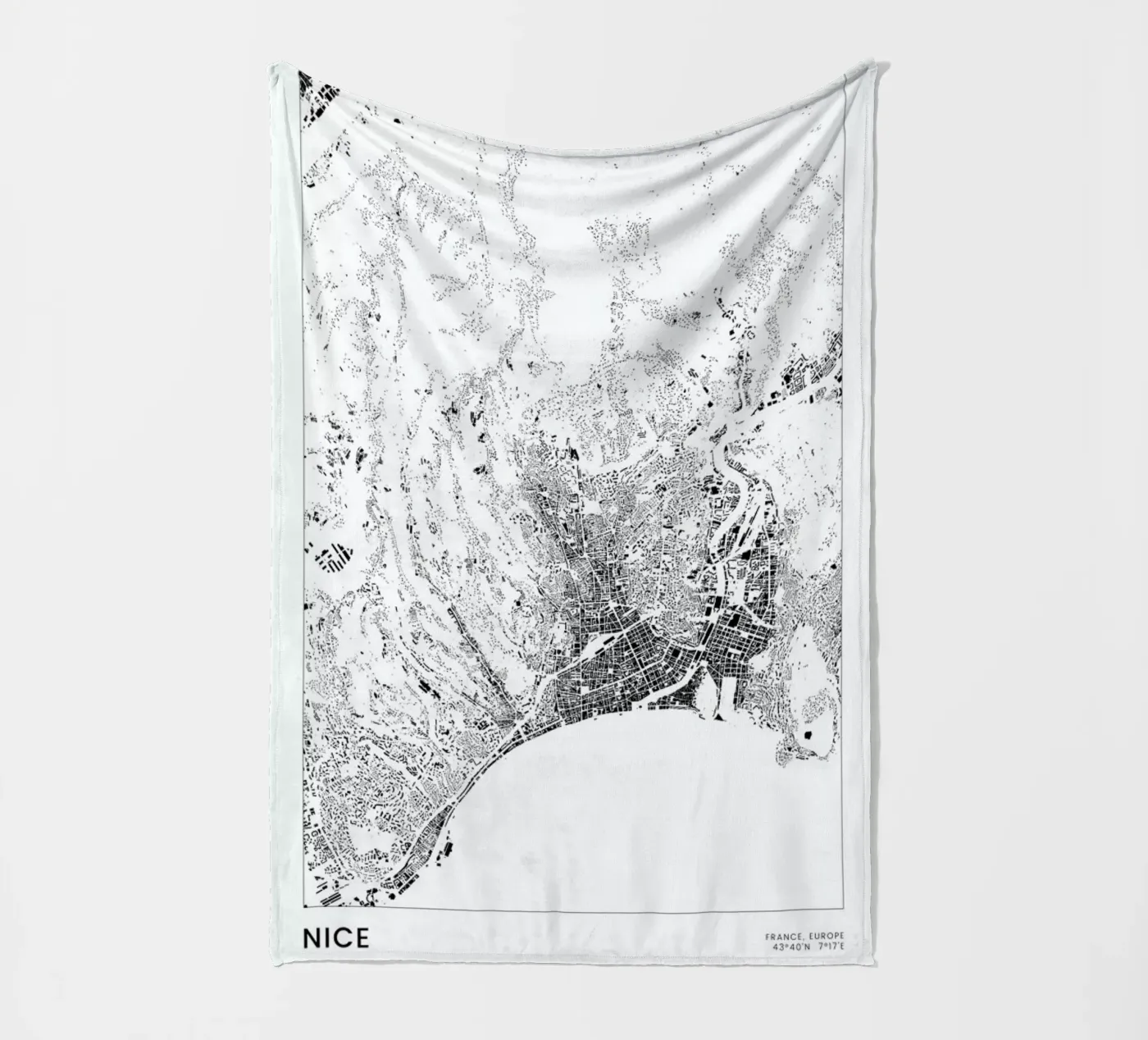 Nice Fleecedecke von The Cartography Collection