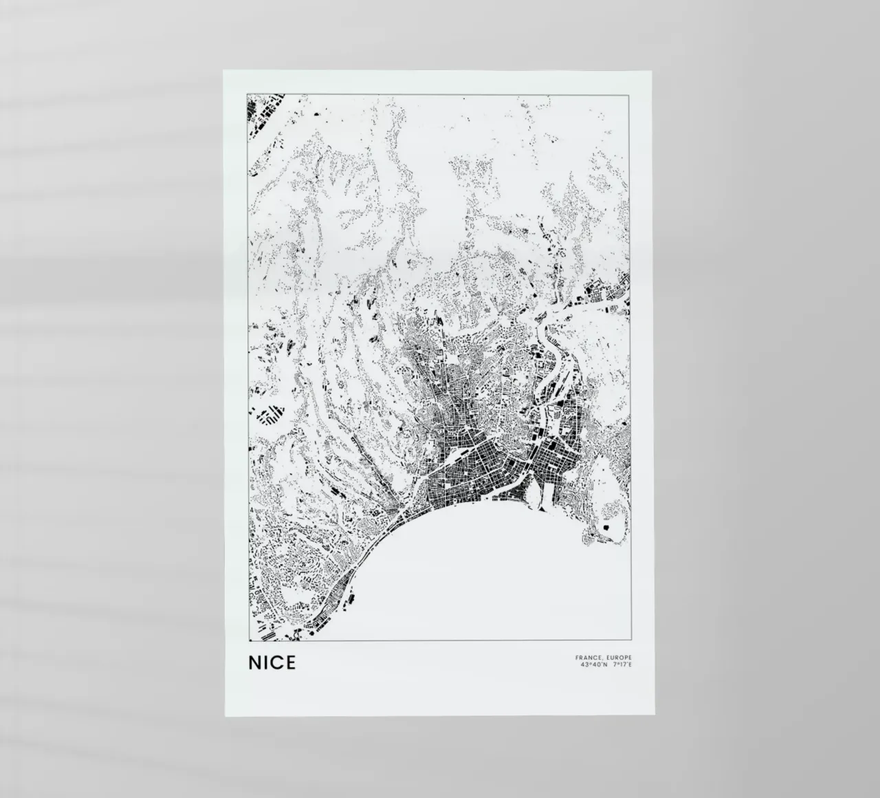 Nice pellicola backlit da The Cartography Collection