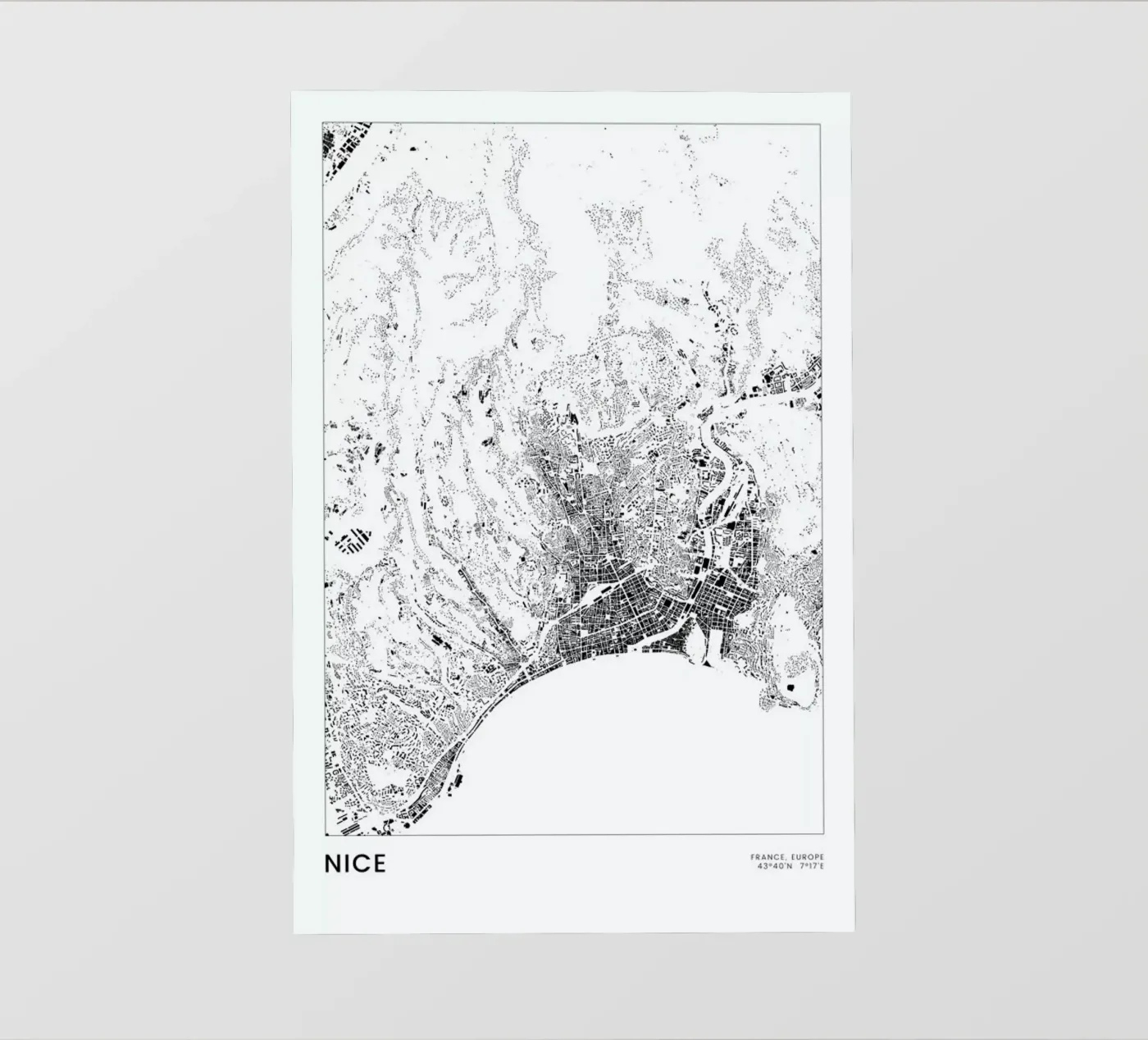 Nice pellicola backlit da The Cartography Collection