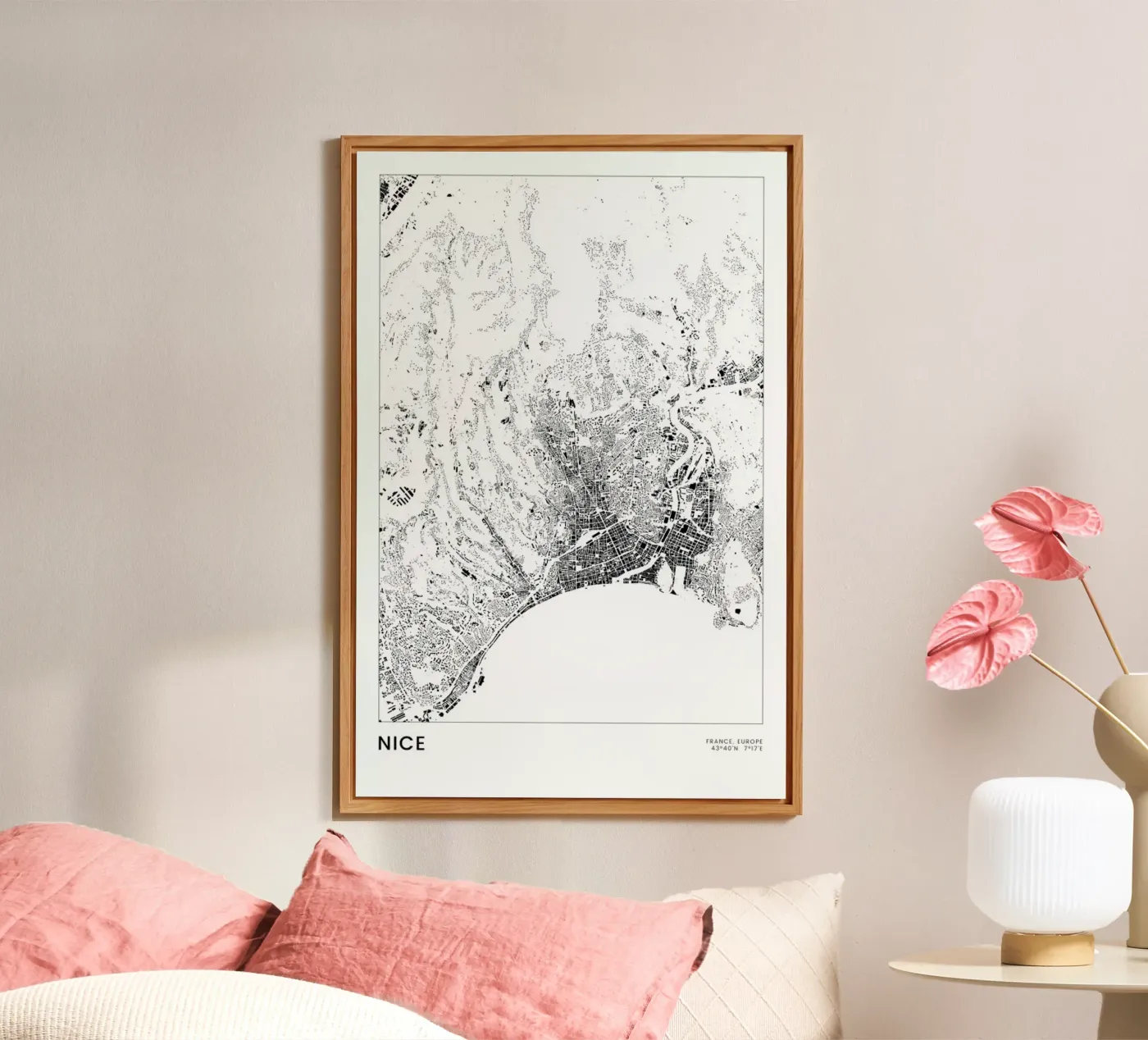 Nice alluminio dibond da The Cartography Collection