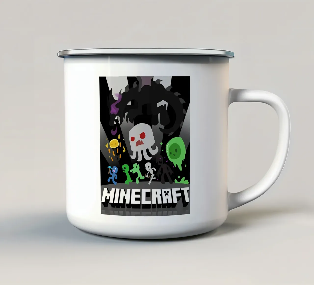 Minecraft tazza in smalto da Ngamino