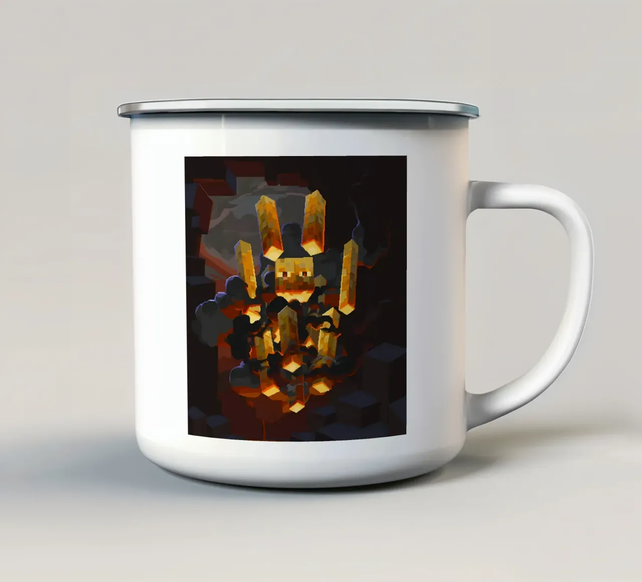 Minecraft tazza in smalto da Ngamino
