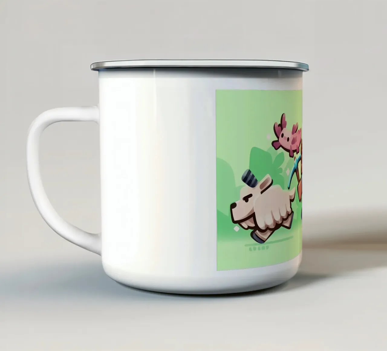 Minecraft tazza in smalto da Ngamino