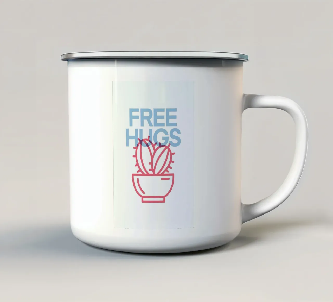 Free Hugs tazza in smalto da Evita Witzenhausen