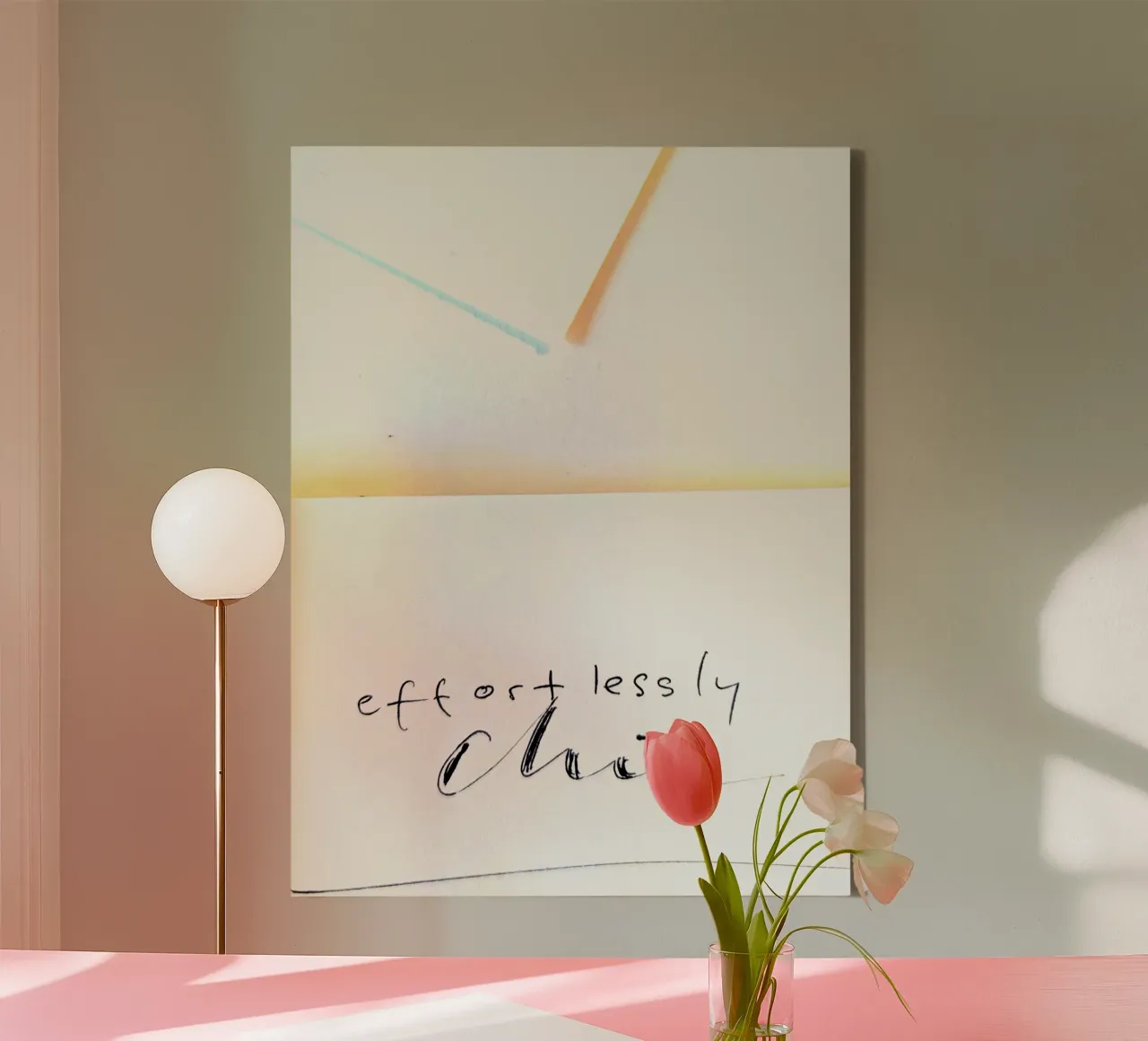 Effortlessly chic canvas met Baklijst van sum2proveDesign