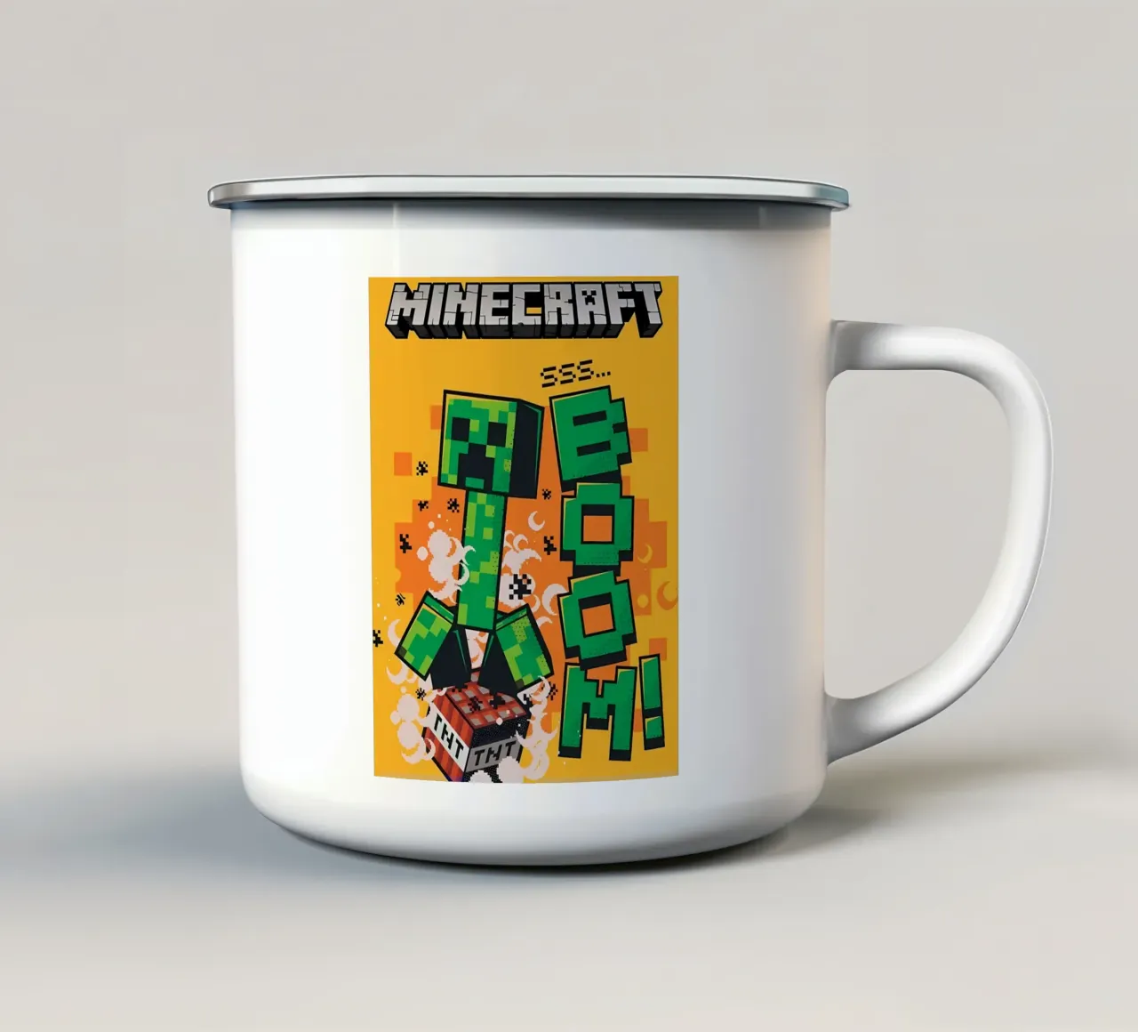 Minecraft tazza in smalto da Ngamino