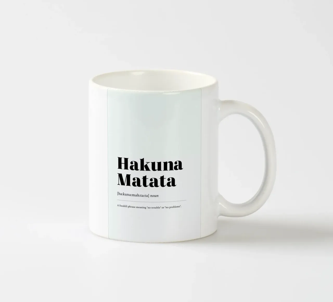 Hakuna Matata tazza in ceramica da daylight design studio