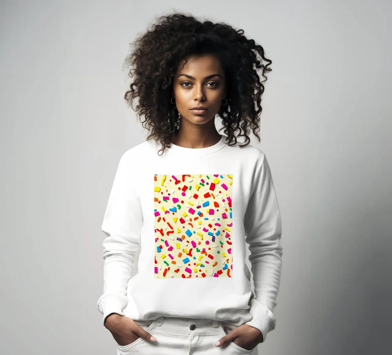 Design astratto e colorato con forme vivaci su una superficie leggera. felpa da DesignDoodle