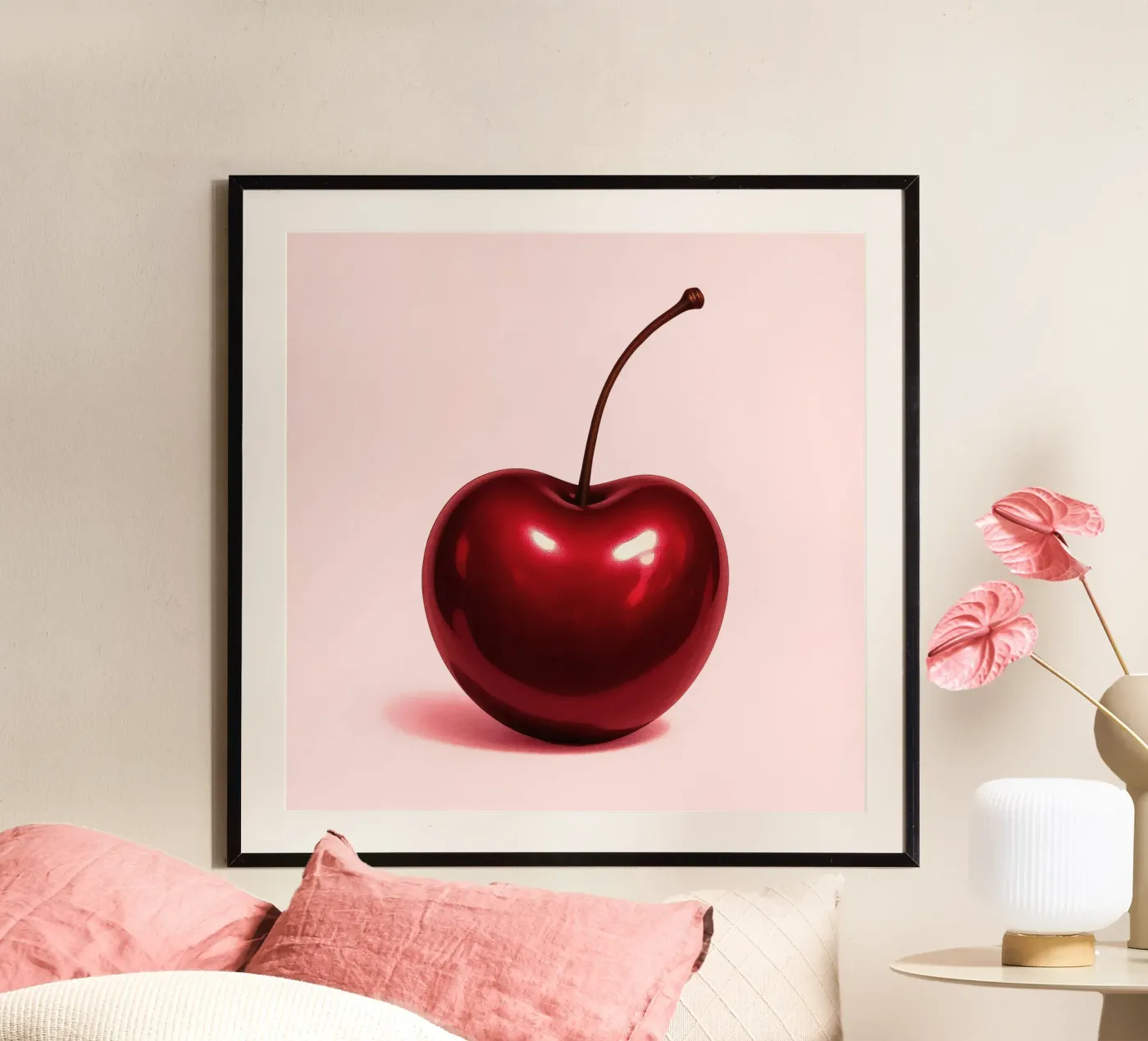 Shiny cherry poster by Katja Stehle Design