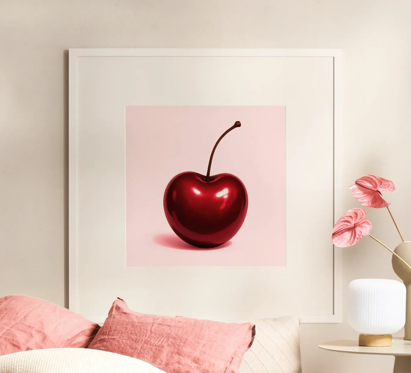 Shiny cherry poster by Katja Stehle Design