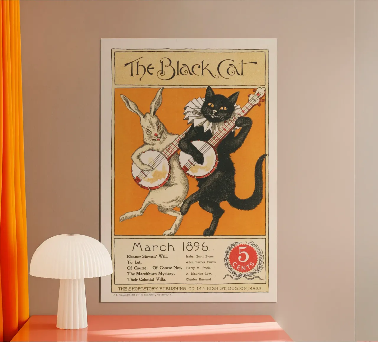 Nelly Littlehale Murphy Il gatto nero poster da Old Masters