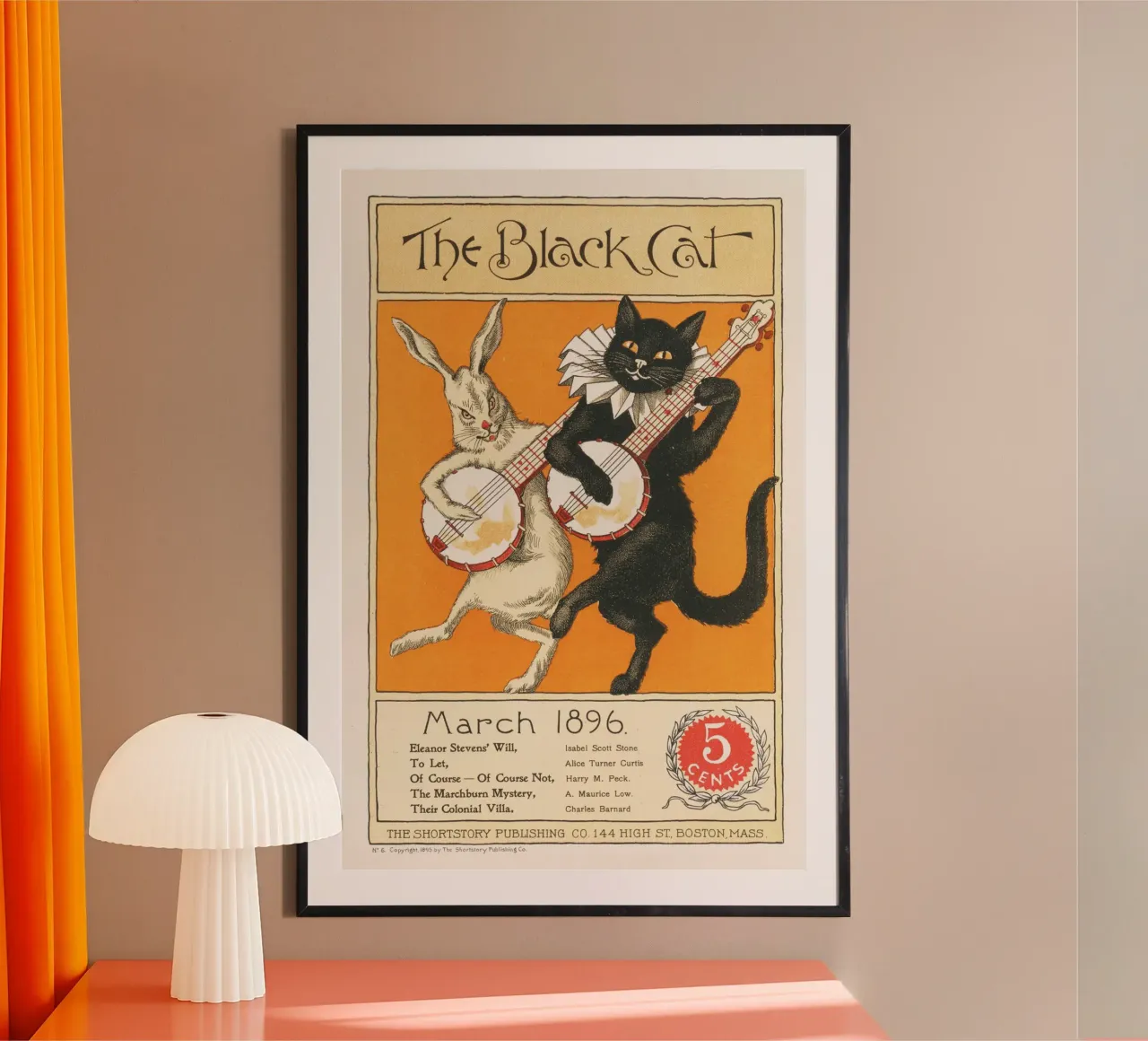 Nelly Littlehale Murphy Il gatto nero poster da Old Masters