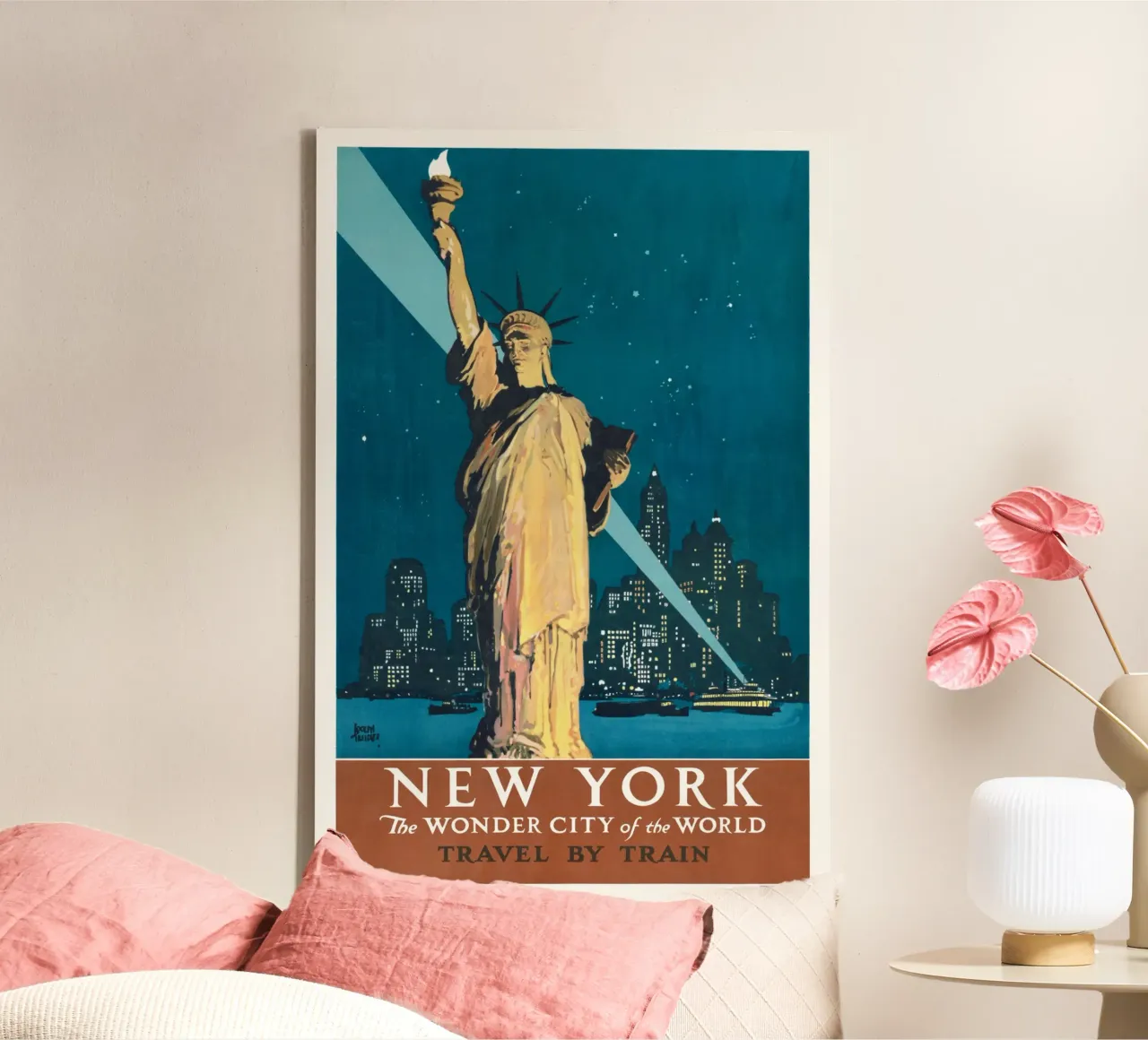 Reisgids New York canvas met Baklijst van Old Masters
