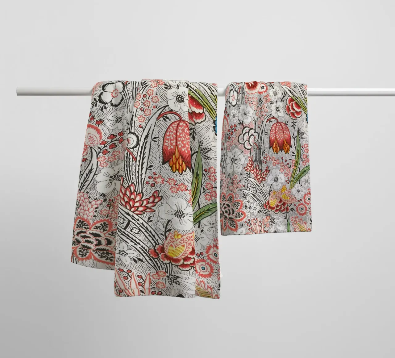Oberkampf e Cie - Fiori asciugamano da bagno da Old Masters