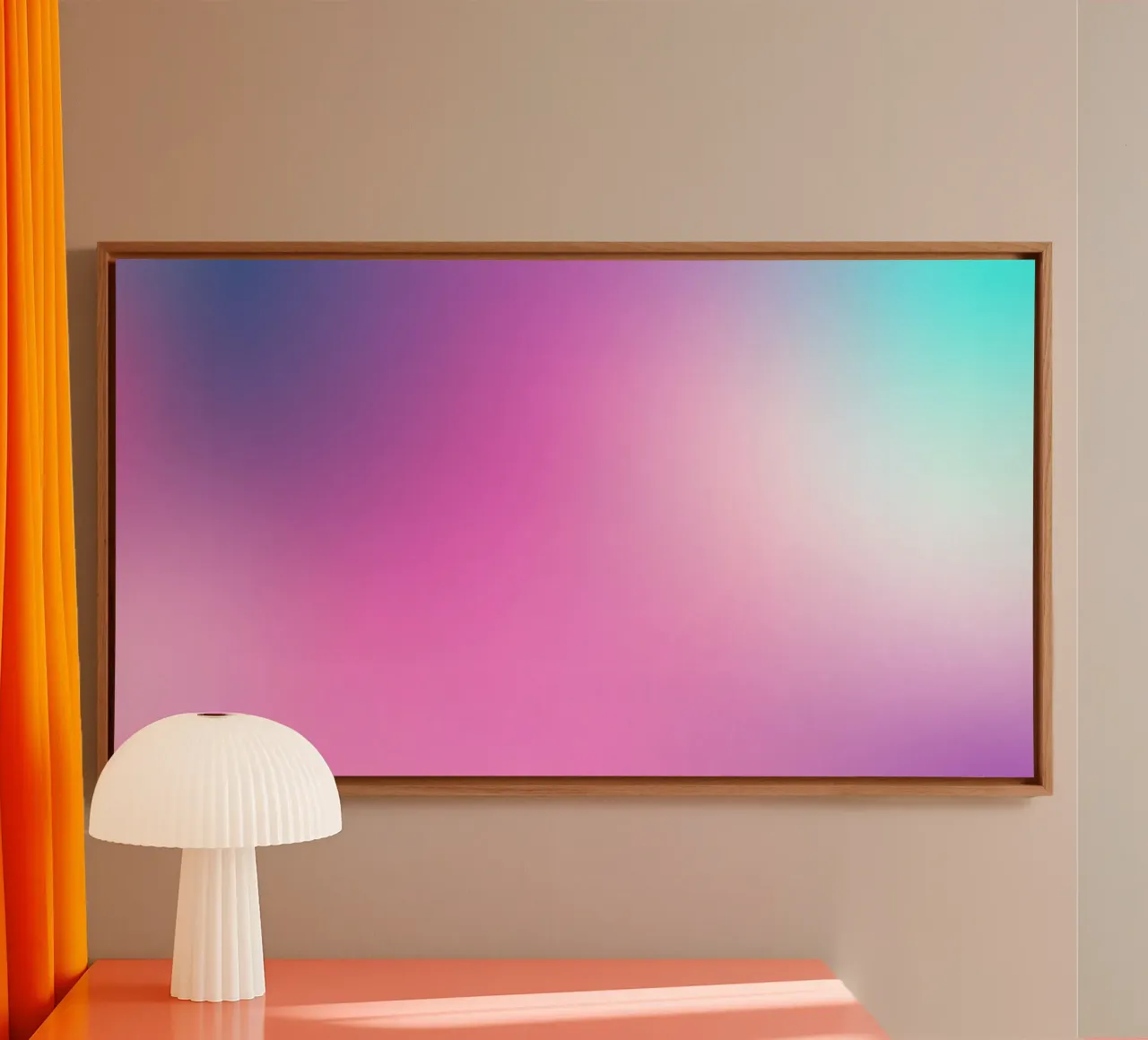 Levendig abstract achtergrondontwerp voor creatief behang canvas met Baklijst van DesignDoodle