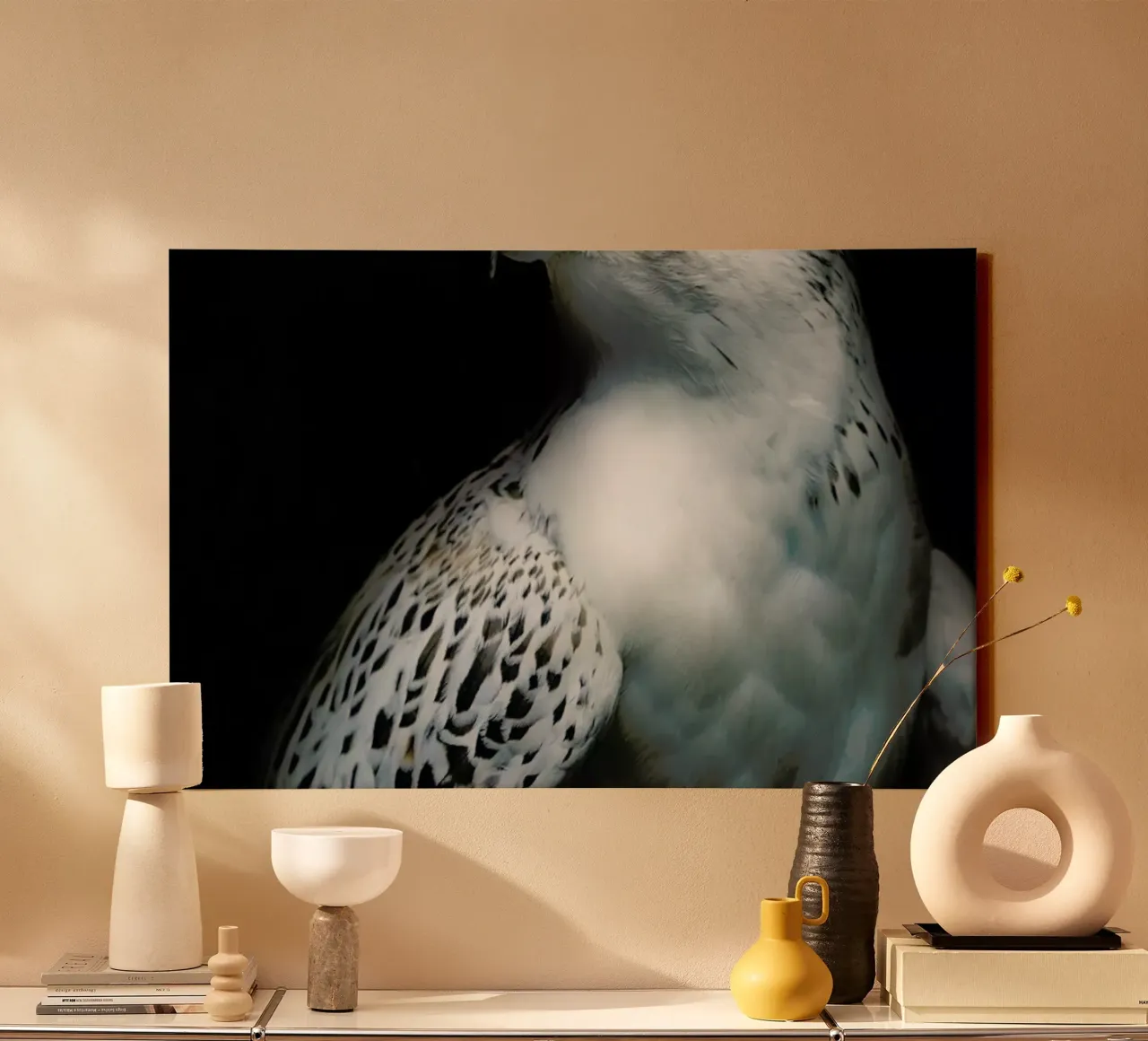 Gyrfalcon Portrait II - Santiago Pascual Buye tela con Cornice a cassetta da Pictufy