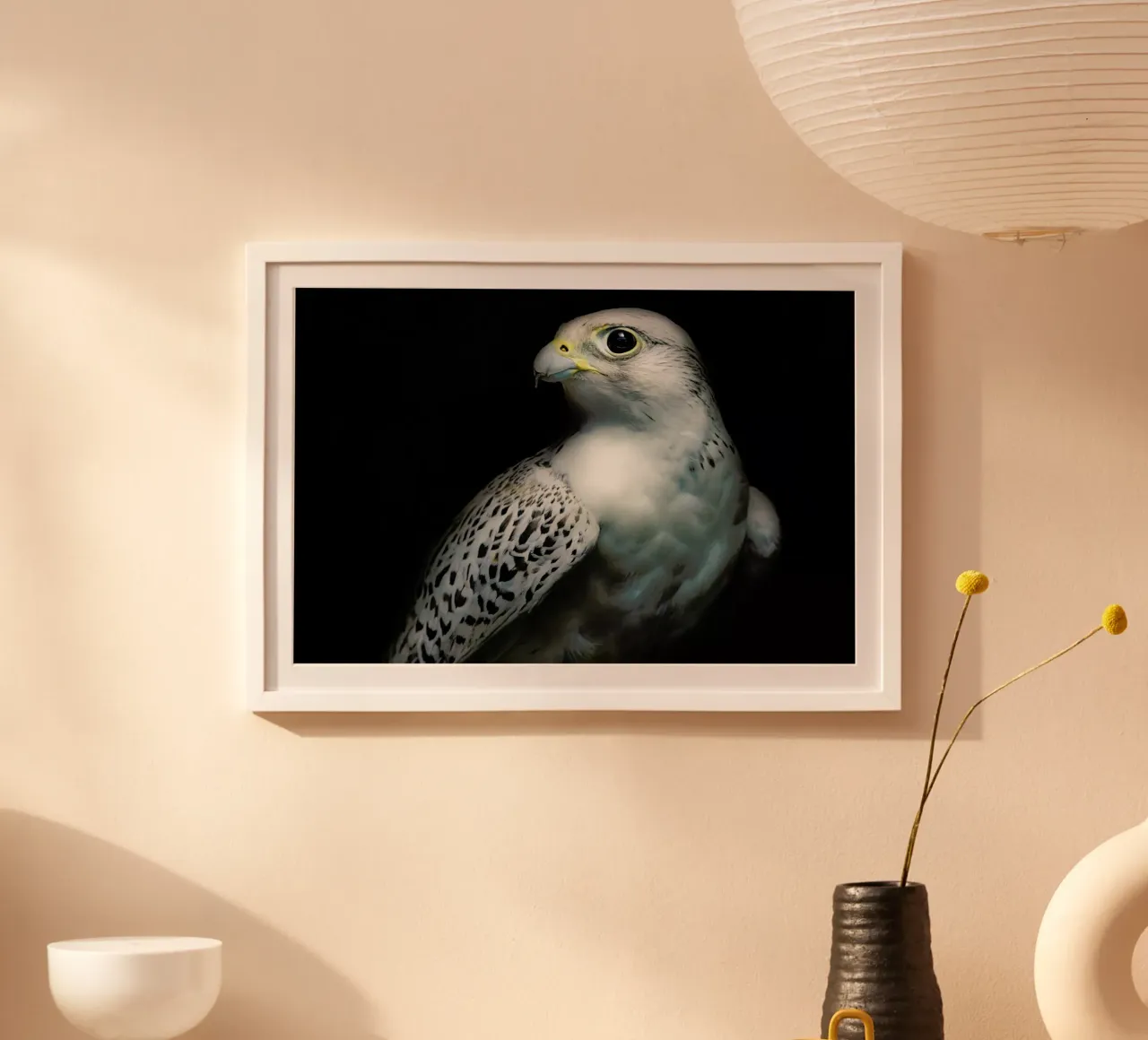 Gyrfalcon Portrait II - Santiago Pascual Buye poster da Pictufy