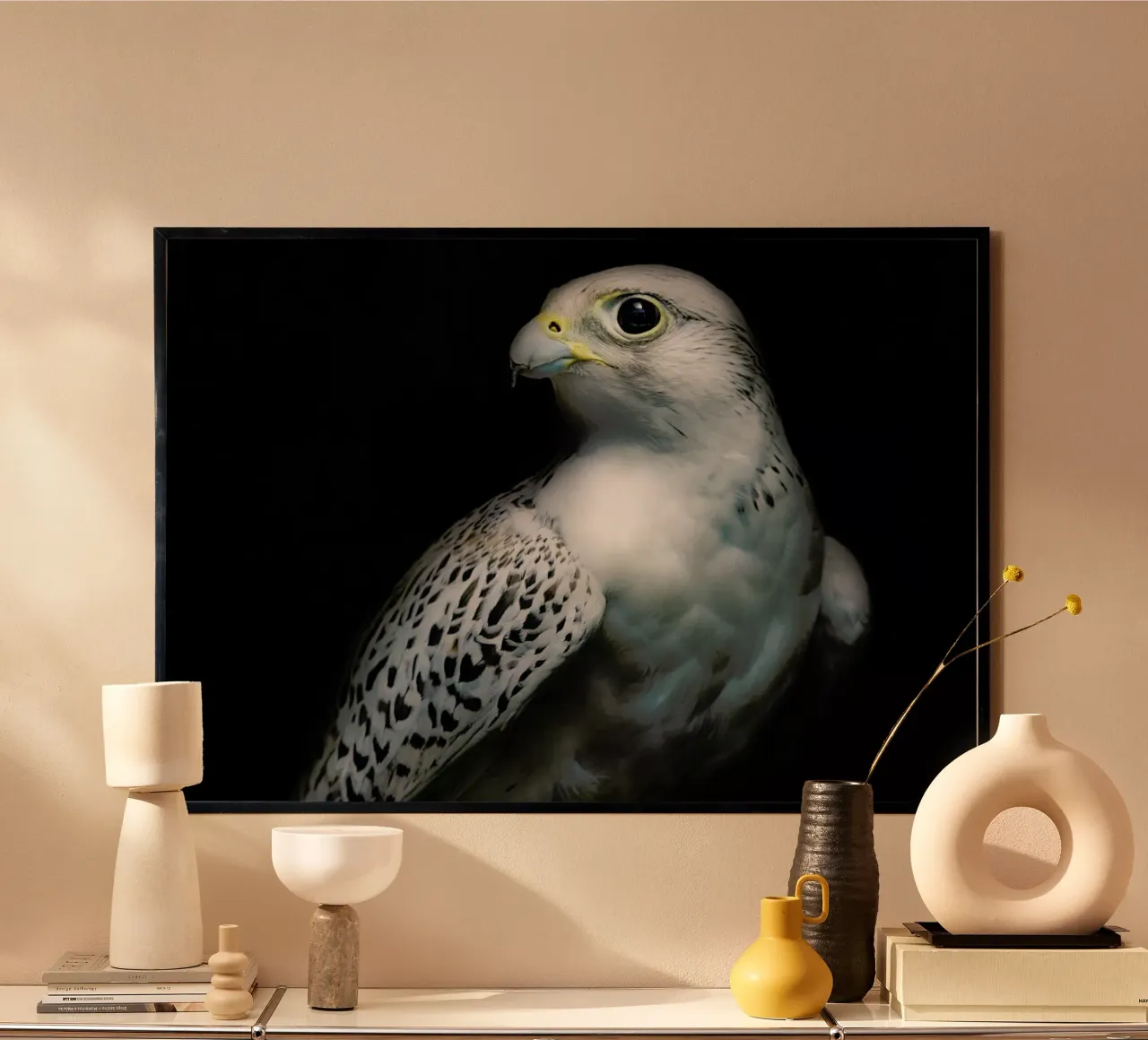Gyrfalcon Portrait II - Santiago Pascual Buye poster da Pictufy