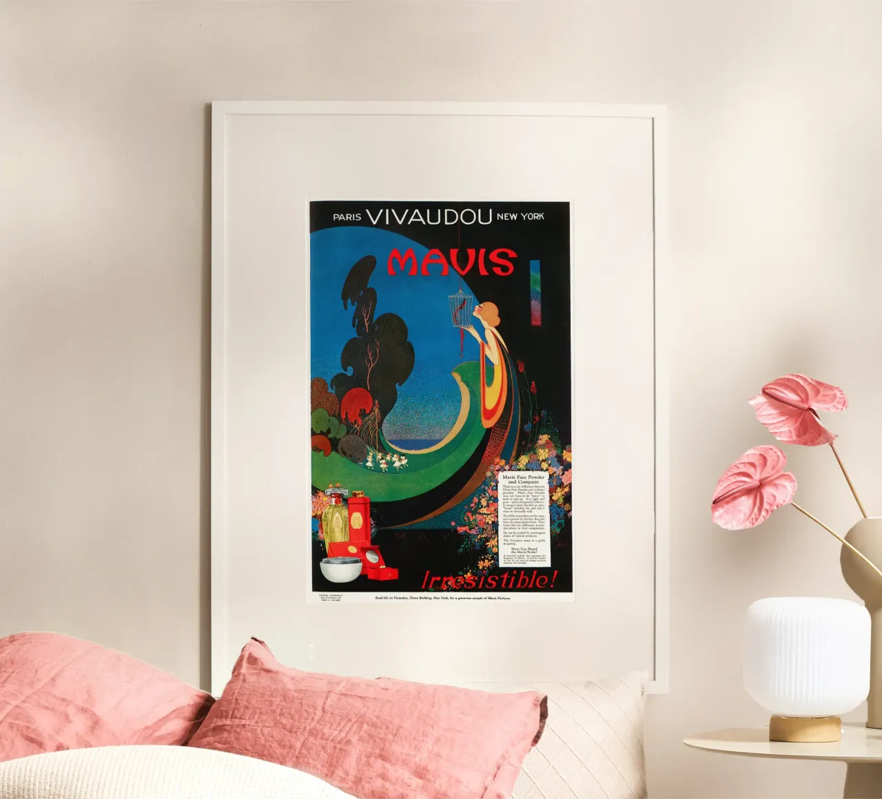 Parker - Cipria e compatti Vivaudous s'Mavis poster da Old Masters