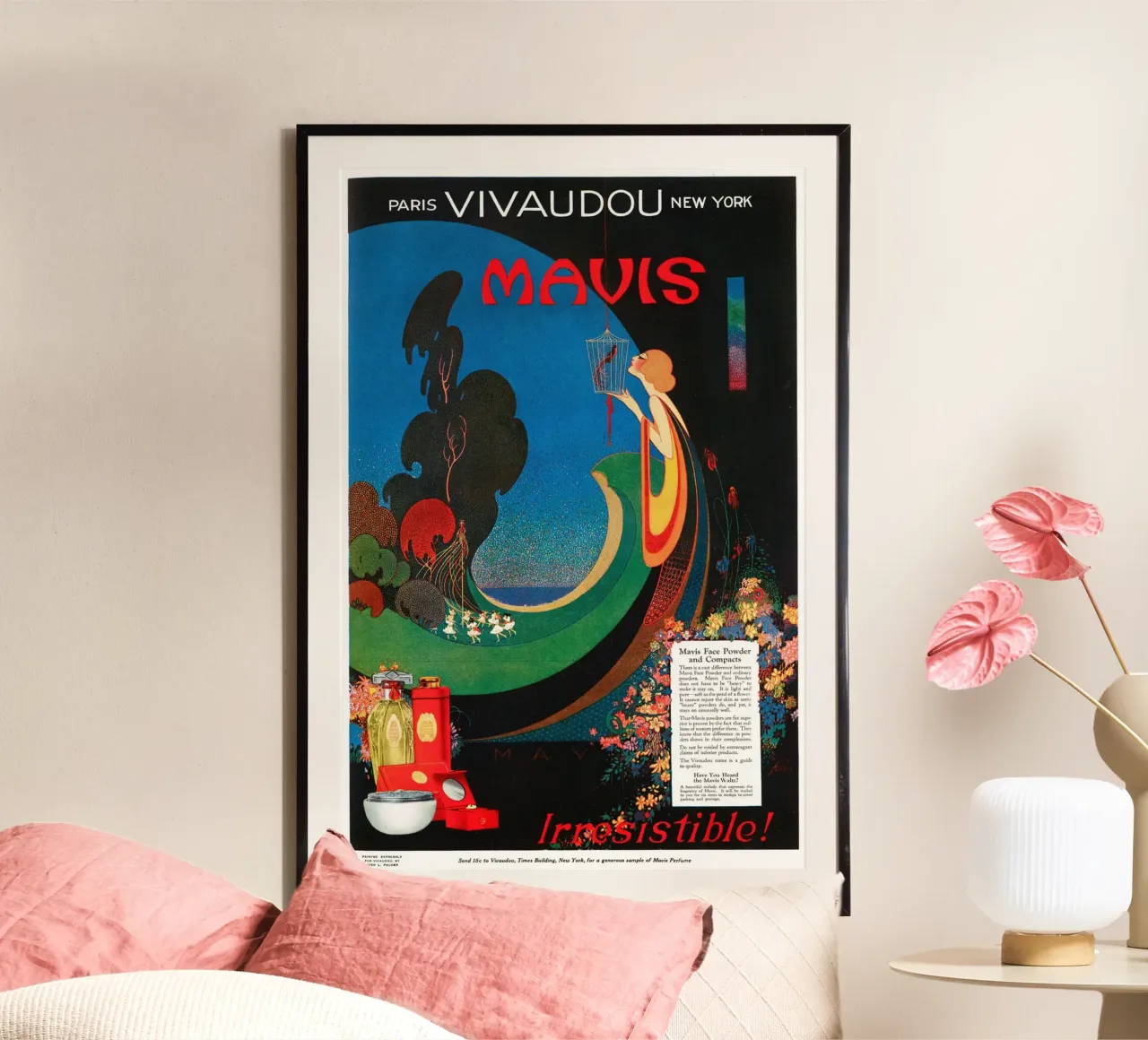 Parker - Cipria e compatti Vivaudous s'Mavis poster da Old Masters