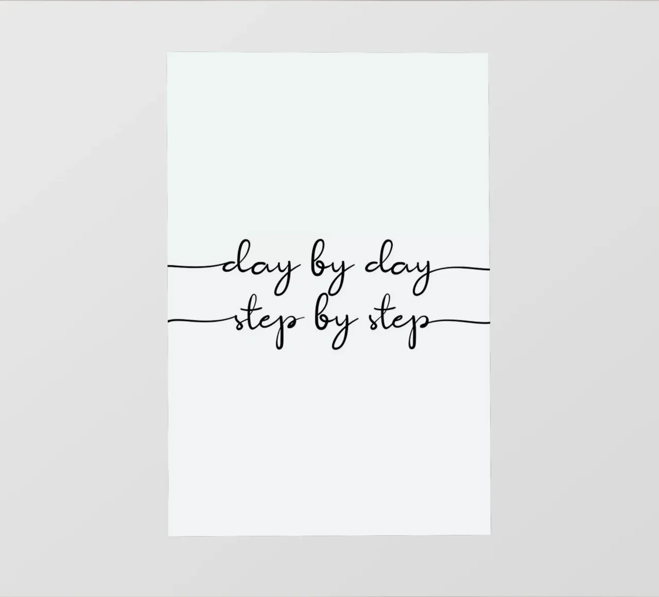 Day by Day telo in pvc da typed