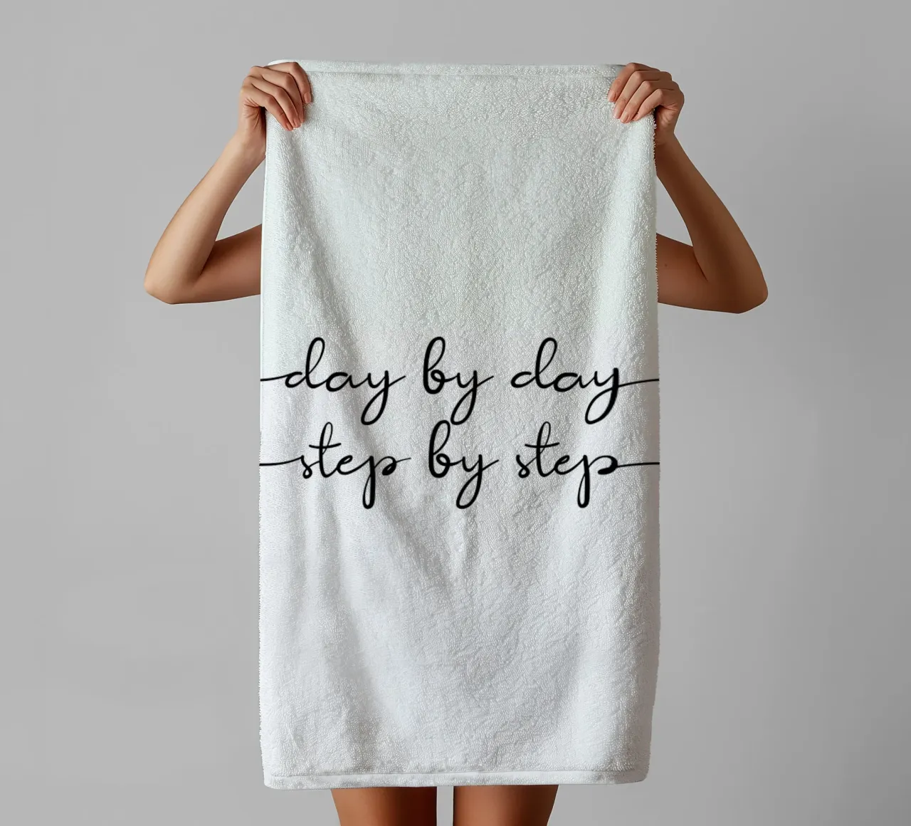 Day by Day asciugamano da bagno da typed