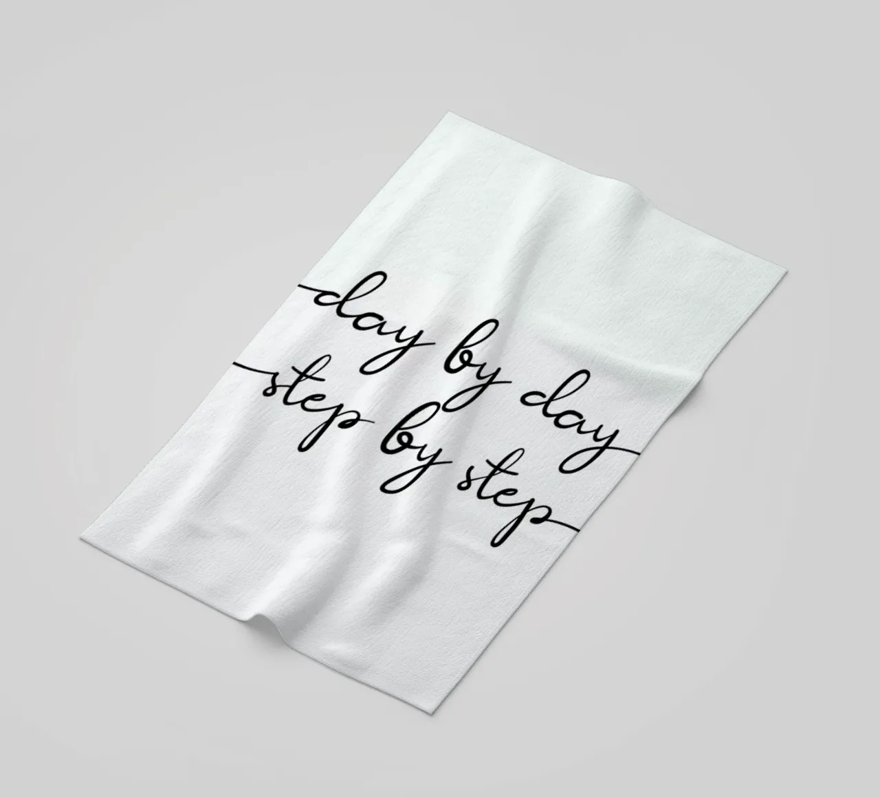 Day by Day toalla de playa de typed
