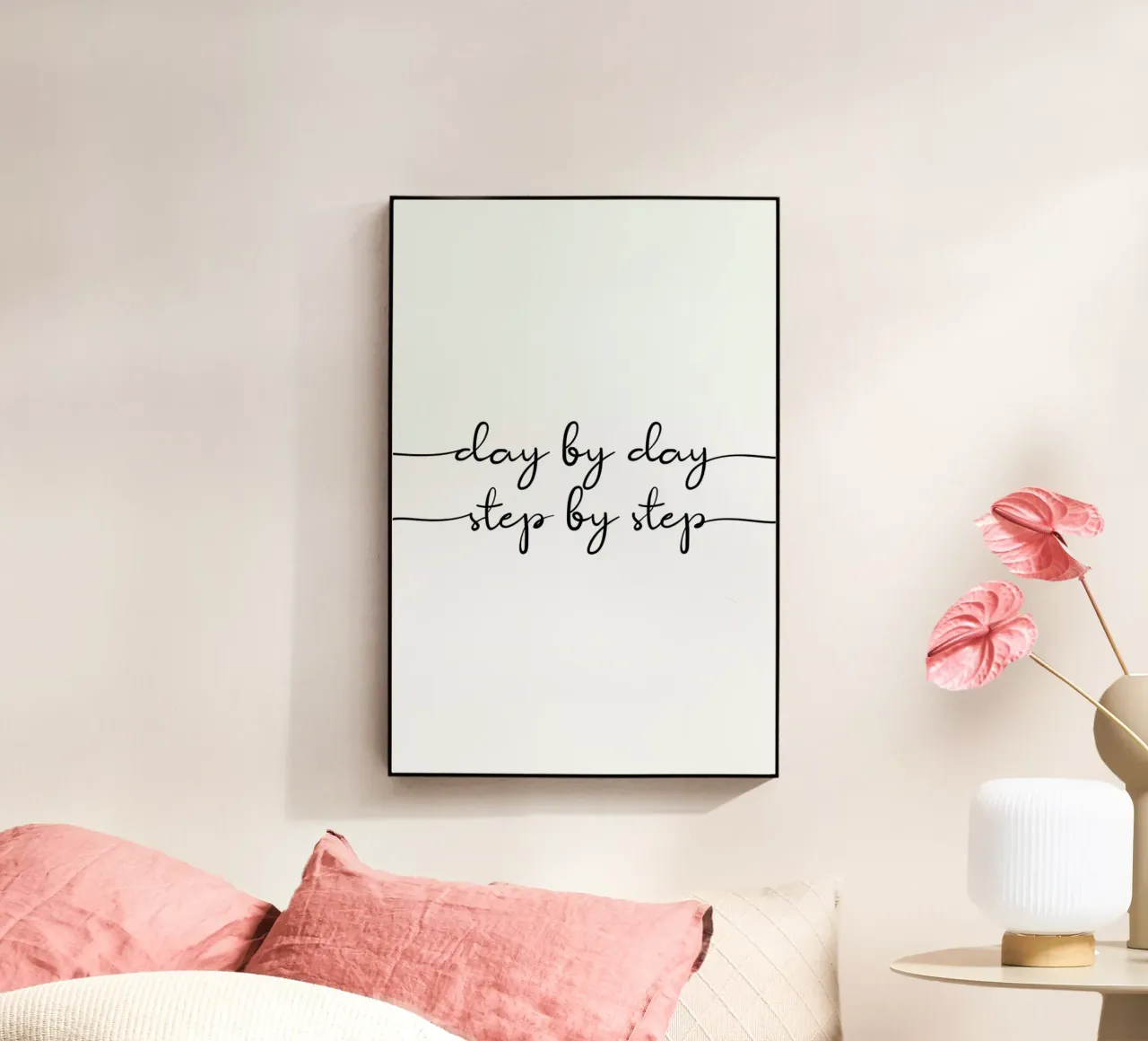 Day by Day plexiglass da typed