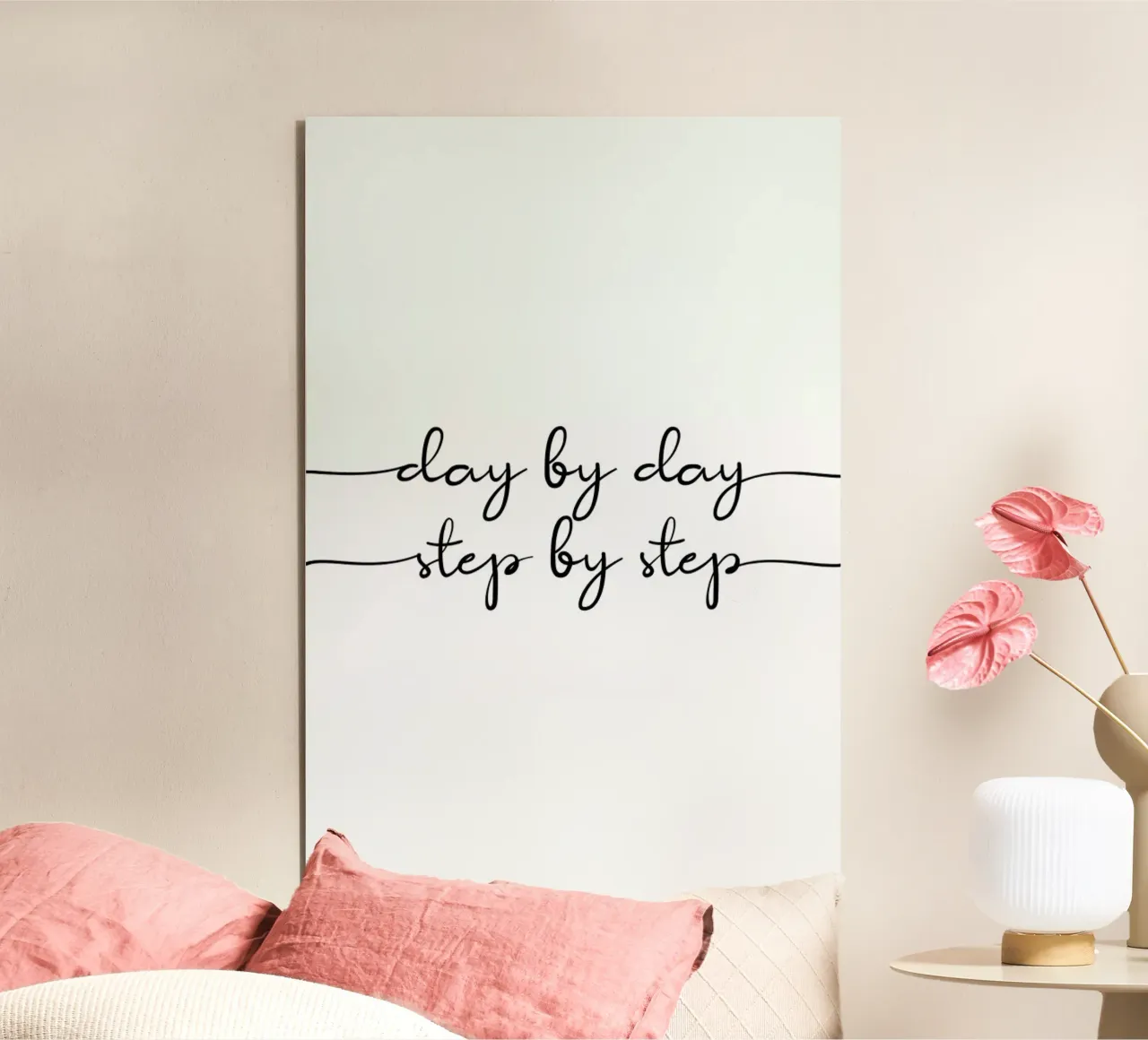 Day by Day alluminio dibond da typed