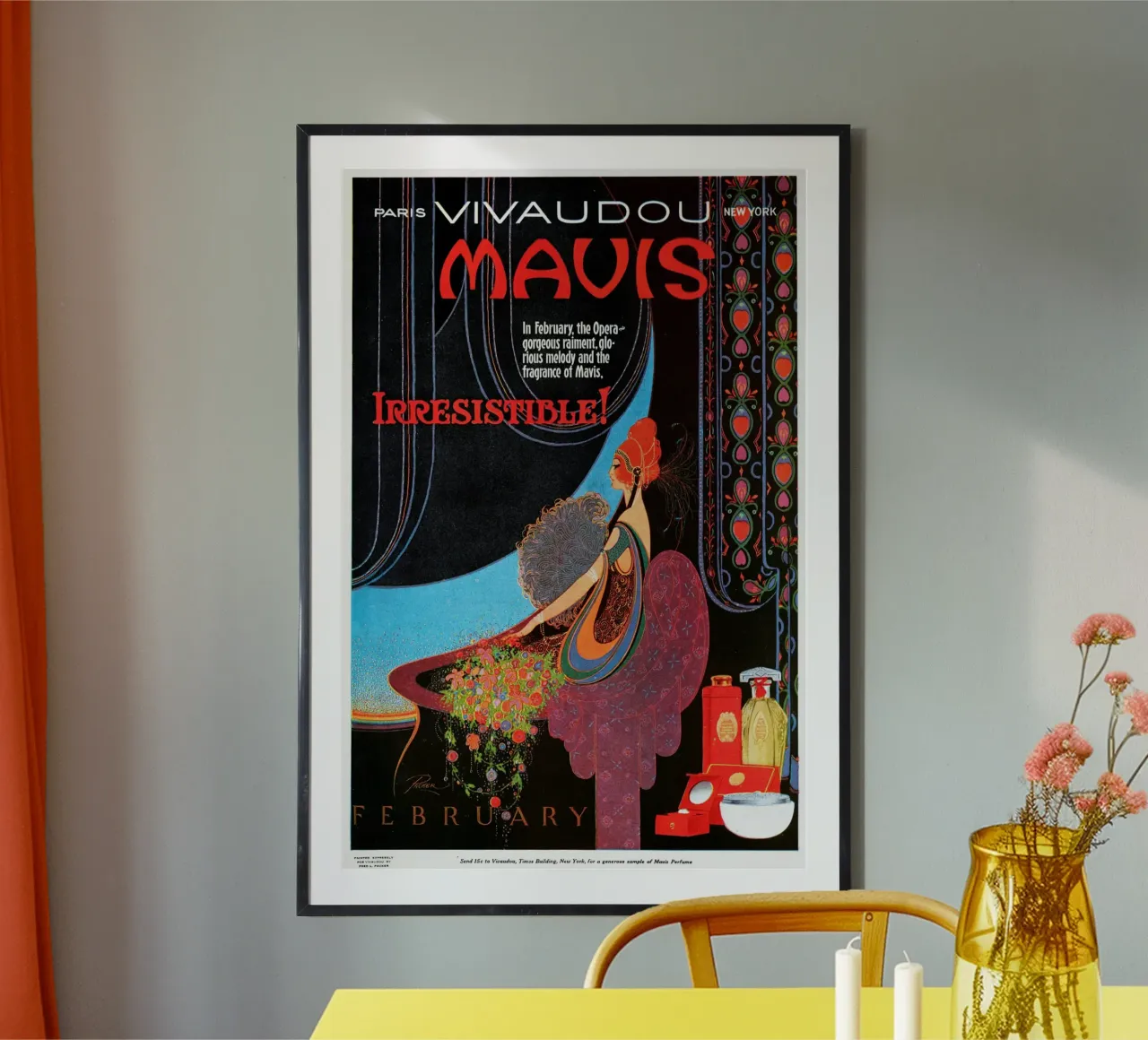 Parker - Vivaudous s'Mavis Irresistibile poster con telaio in alluminio da Old Masters