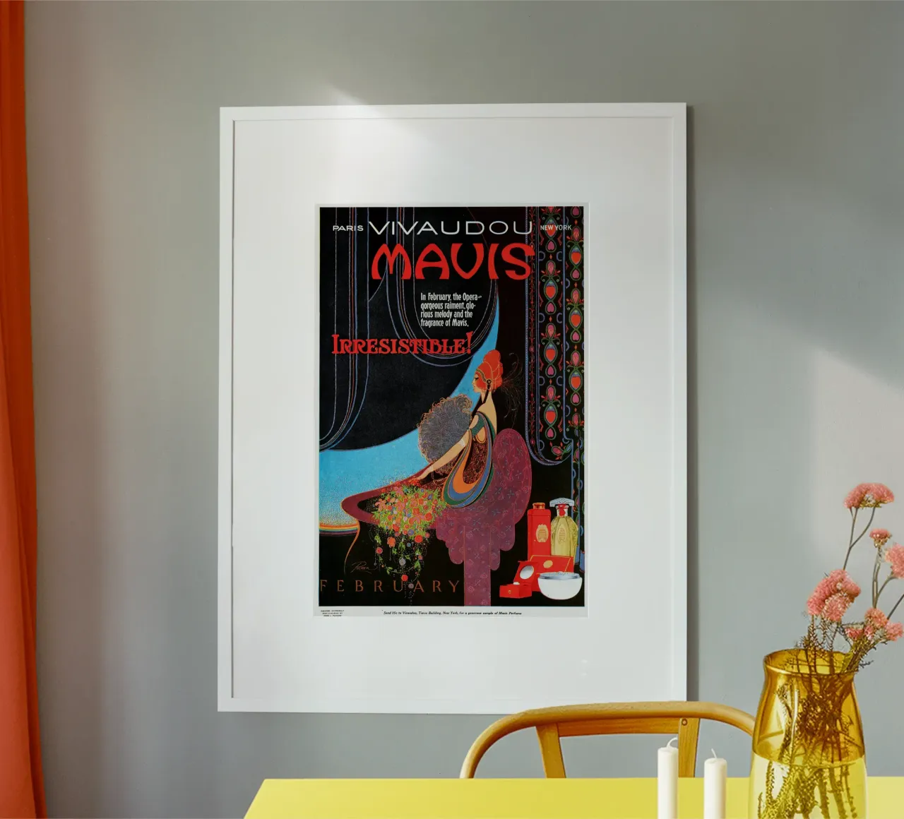 Parker - Vivaudous s'Mavis Irresistibile poster con telaio in alluminio da Old Masters