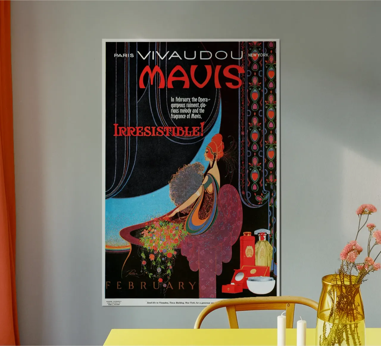 Parker - Vivaudous s'Mavis Irresistibile poster con telaio in alluminio da Old Masters