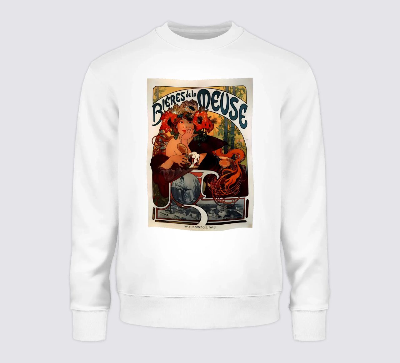 Alphonse Mucha Art Nouveau sudadera de diedrich