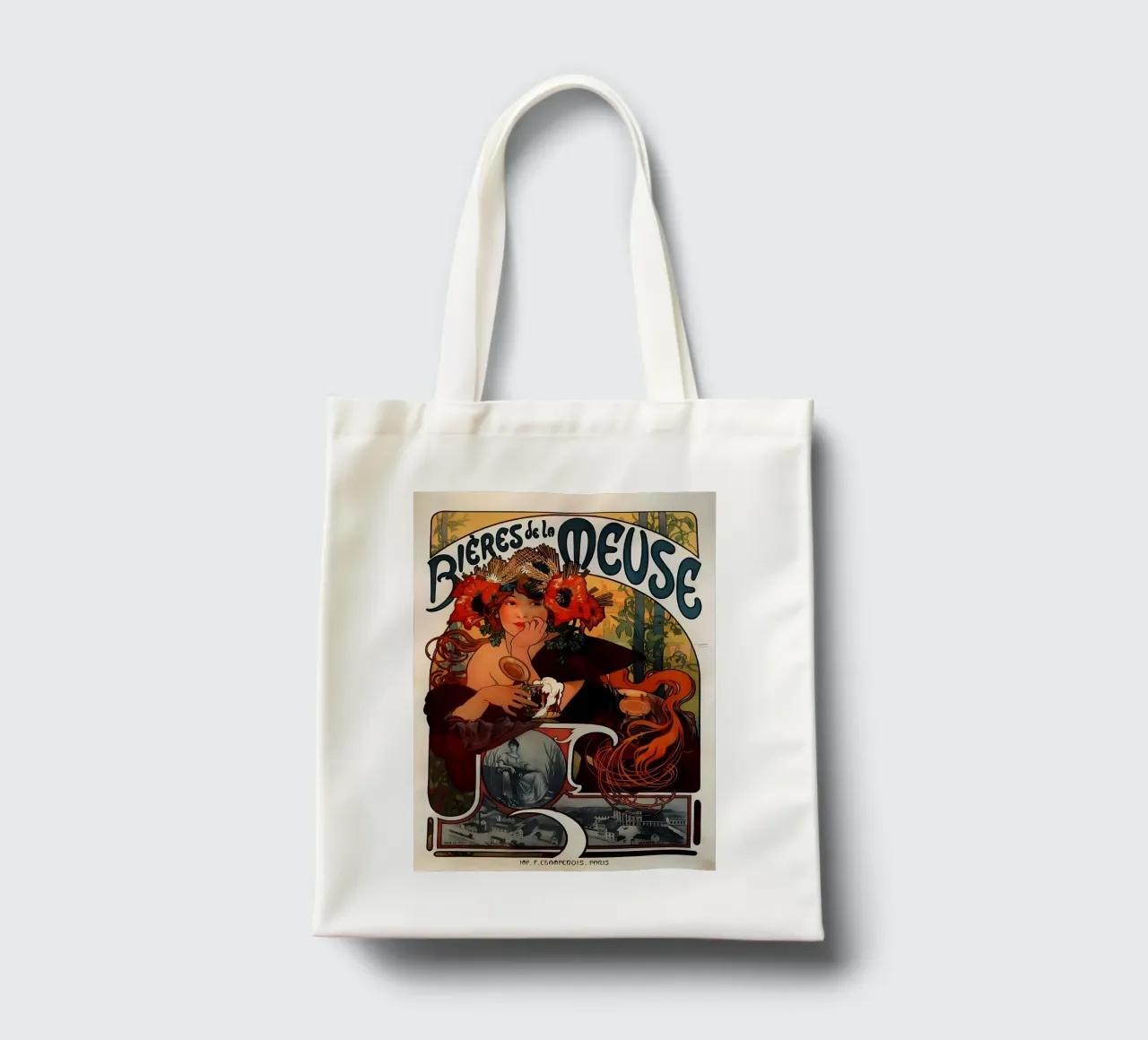 Alphonse Mucha Art Nouveau tote bag by diedrich