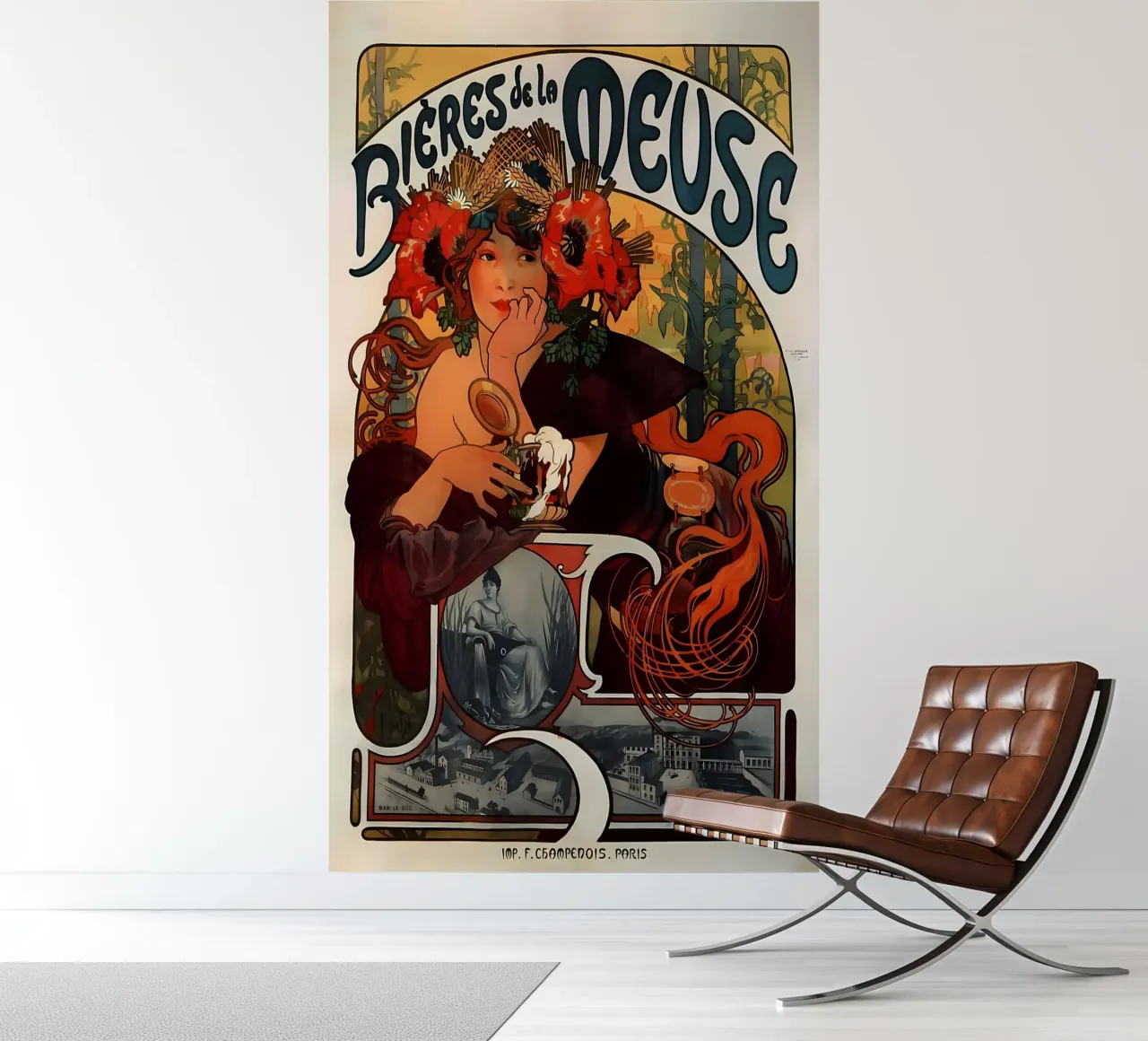 Alphonse Mucha Art Nouveau photo wallpaper by diedrich