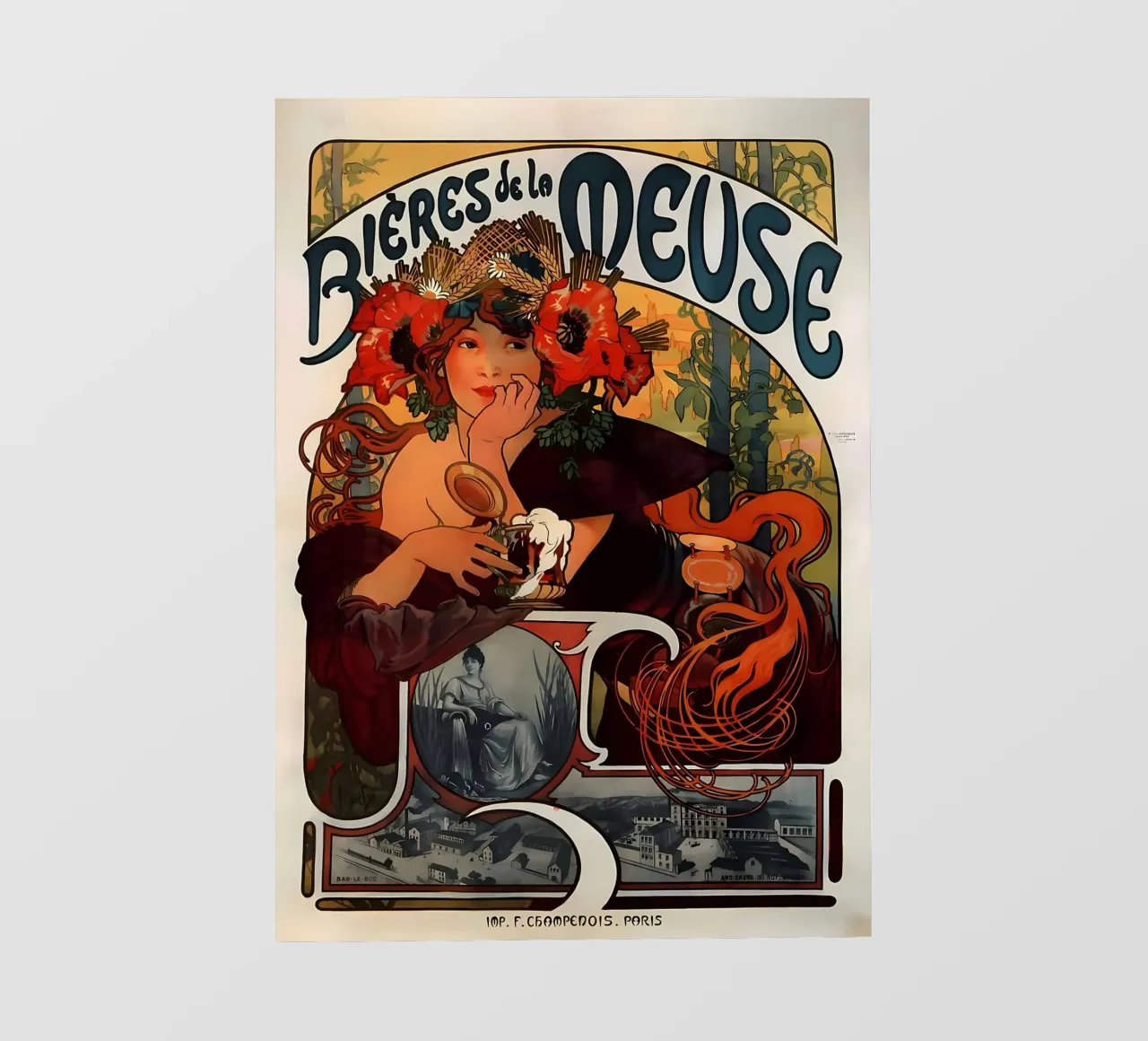 Alphonse Mucha Art Nouveau photo wallpaper by diedrich