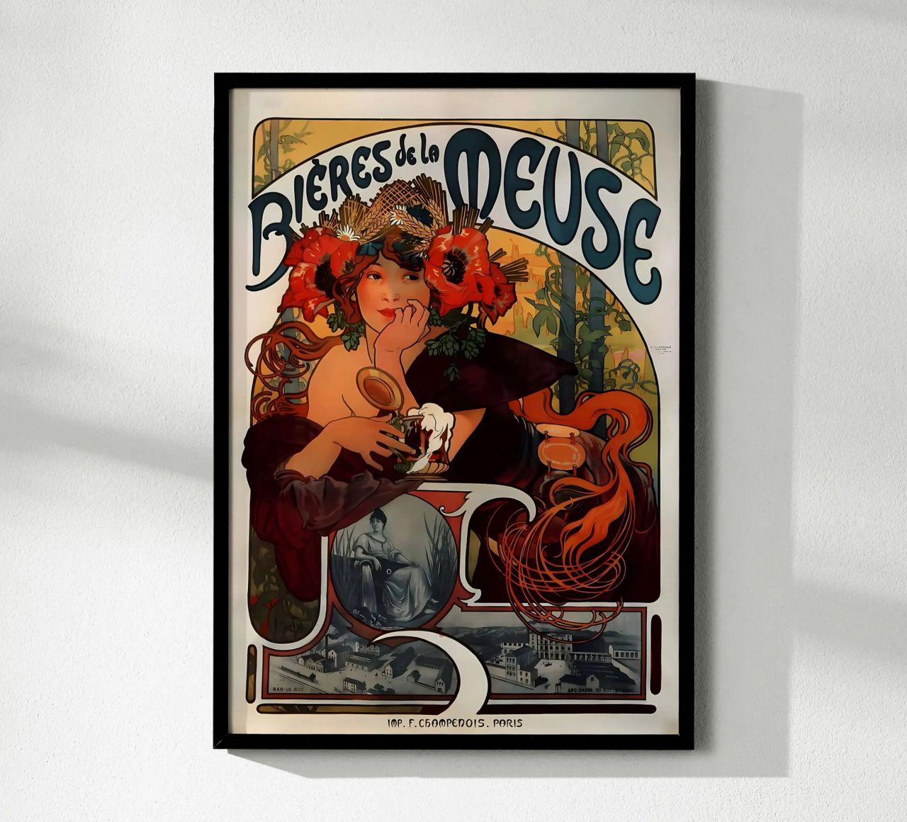 Alphonse Mucha Art Nouveau poster de diedrich
