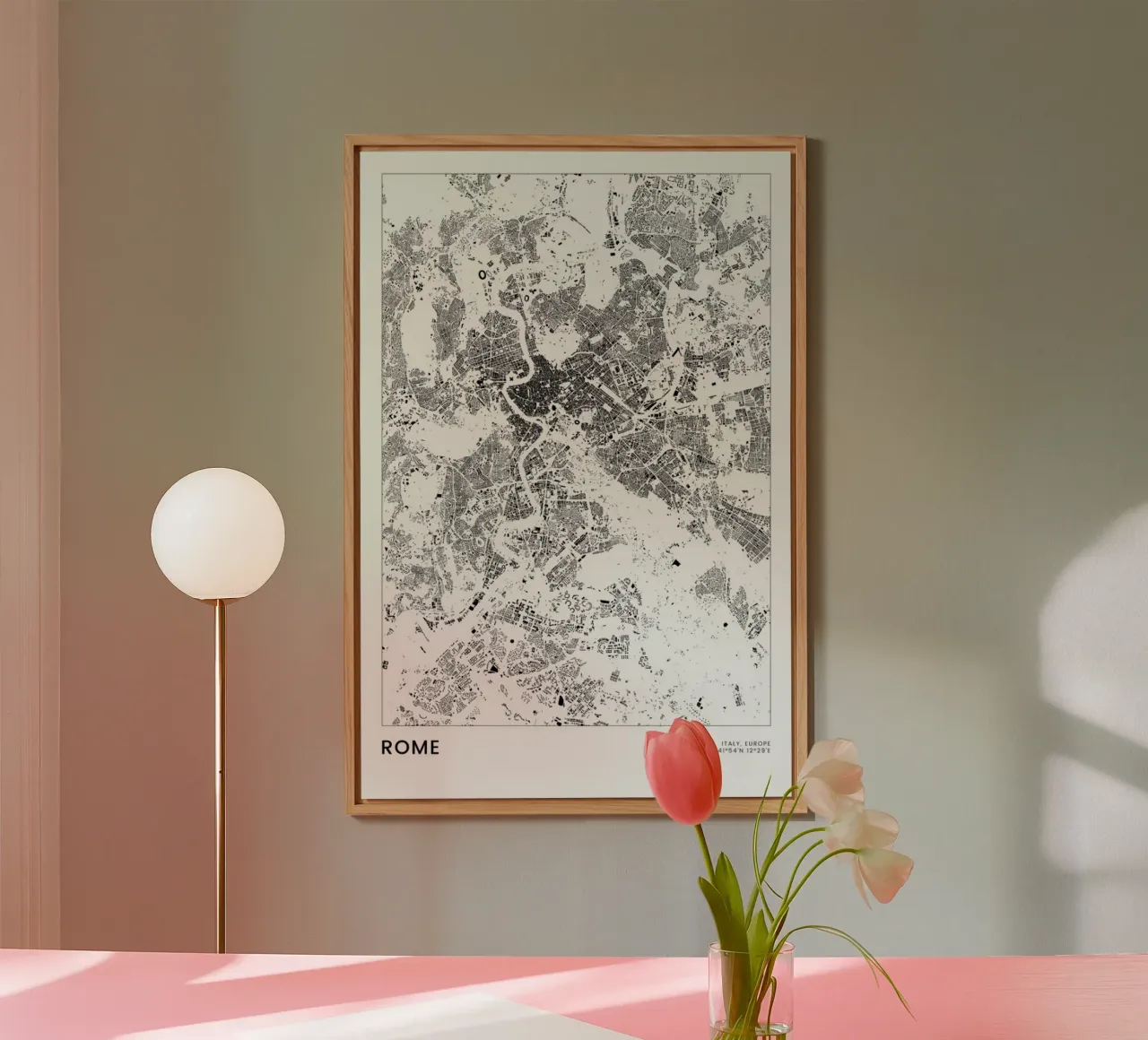 Rome alluminio dibond da The Cartography Collection