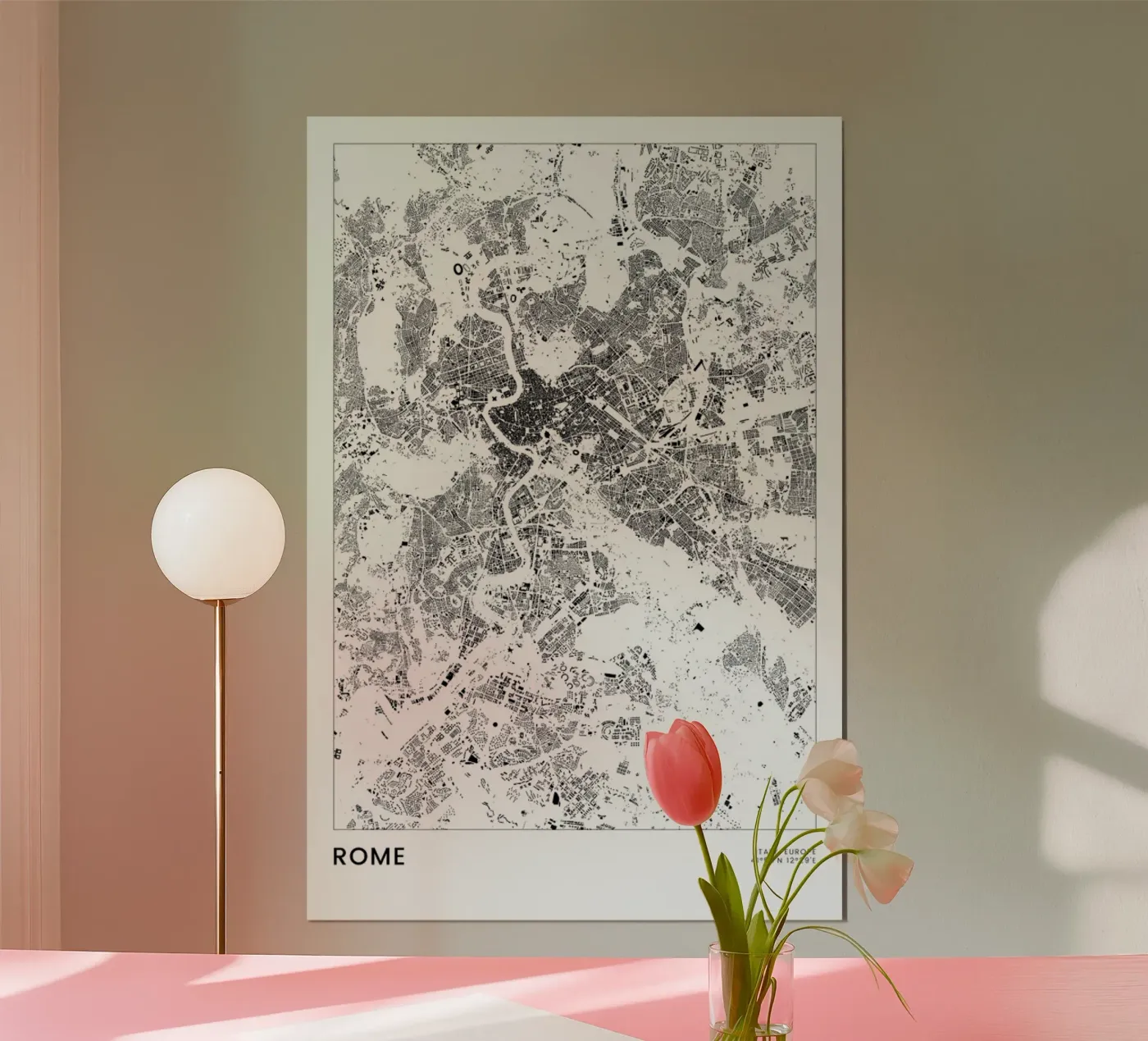 Rome poster van The Cartography Collection