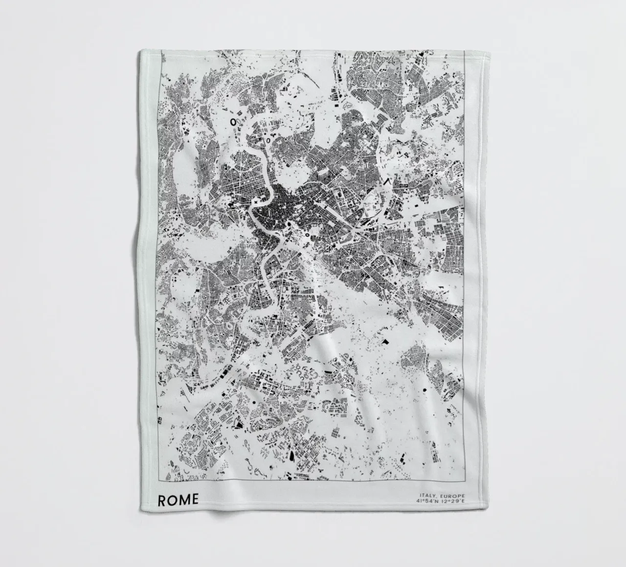 Rome coperta in pile da The Cartography Collection