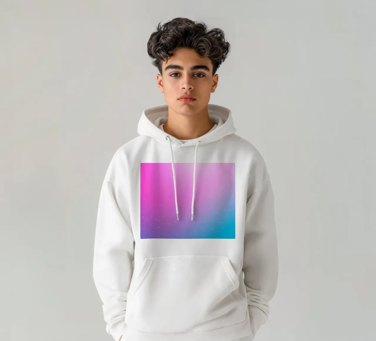 background with gradient colors and sparkling elements hoodie by DesignDoodle