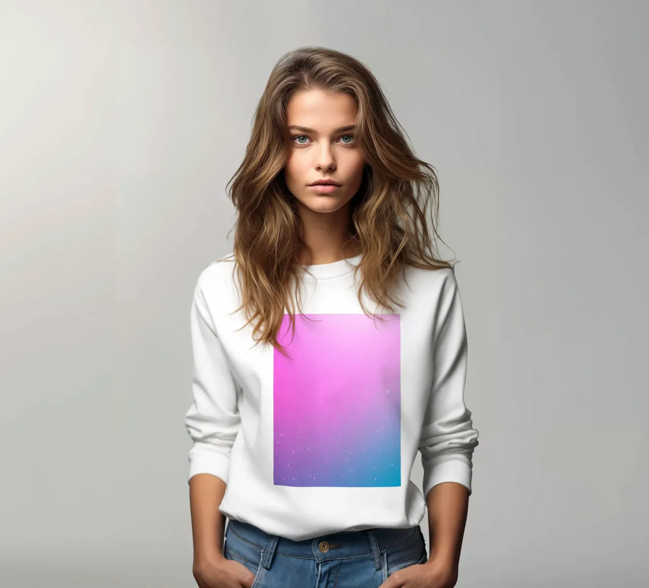 sfondo con colori sfumati ed elementi scintillanti felpa da DesignDoodle