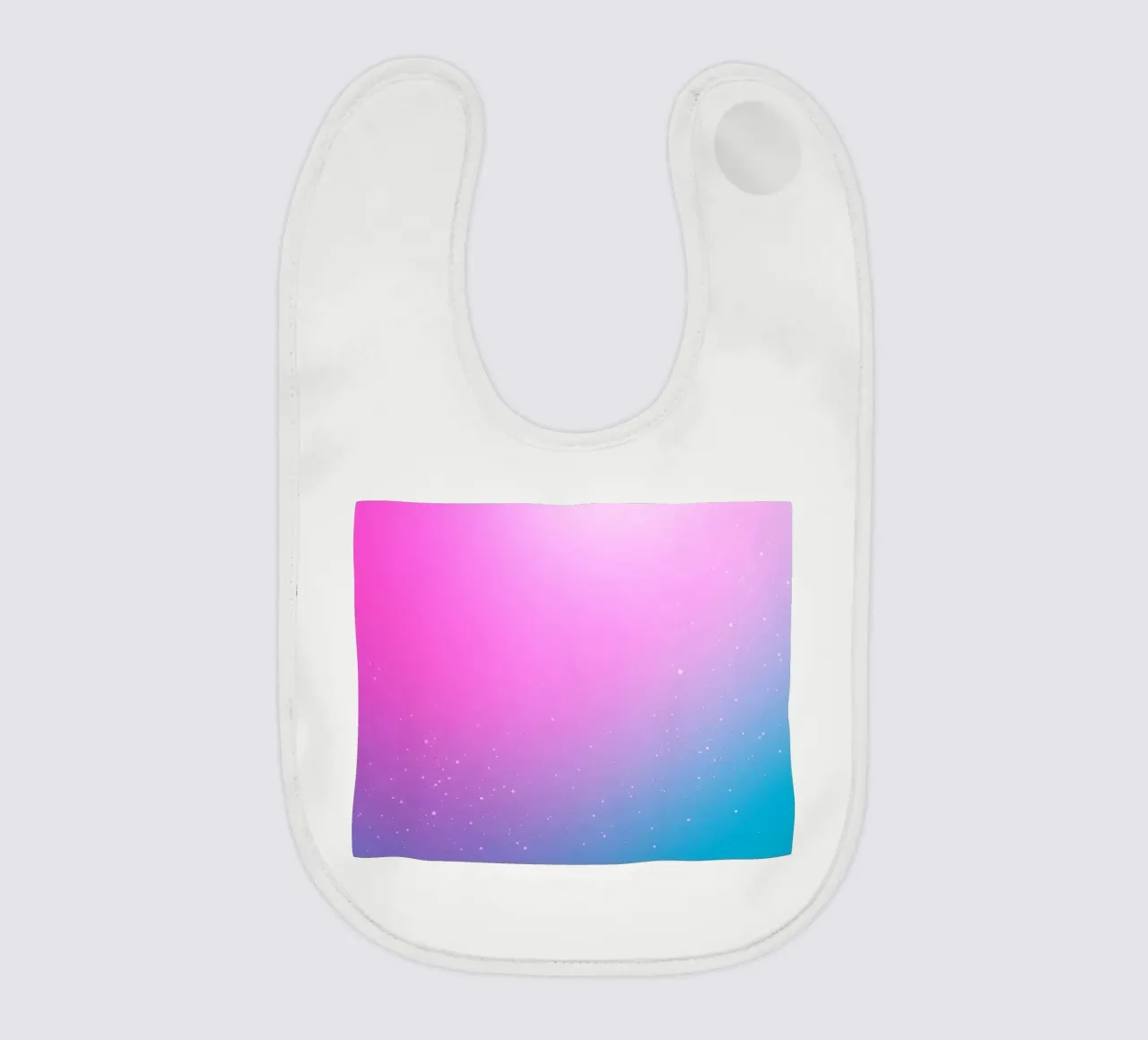 background with gradient colors and sparkling elements baby bib by DesignDoodle