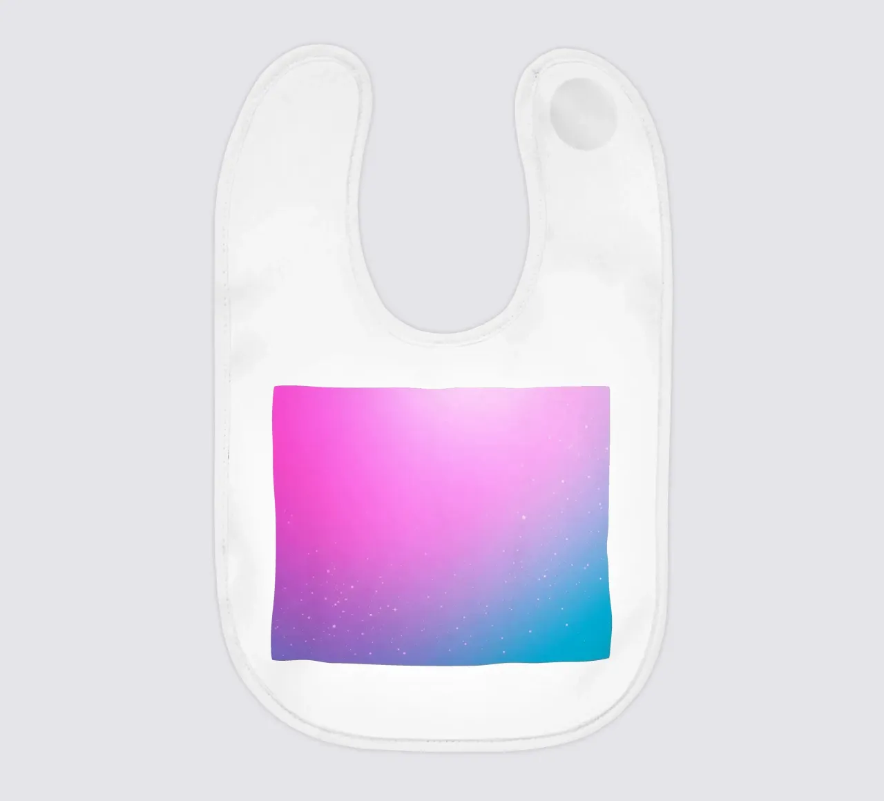 background with gradient colors and sparkling elements baby bib by DesignDoodle