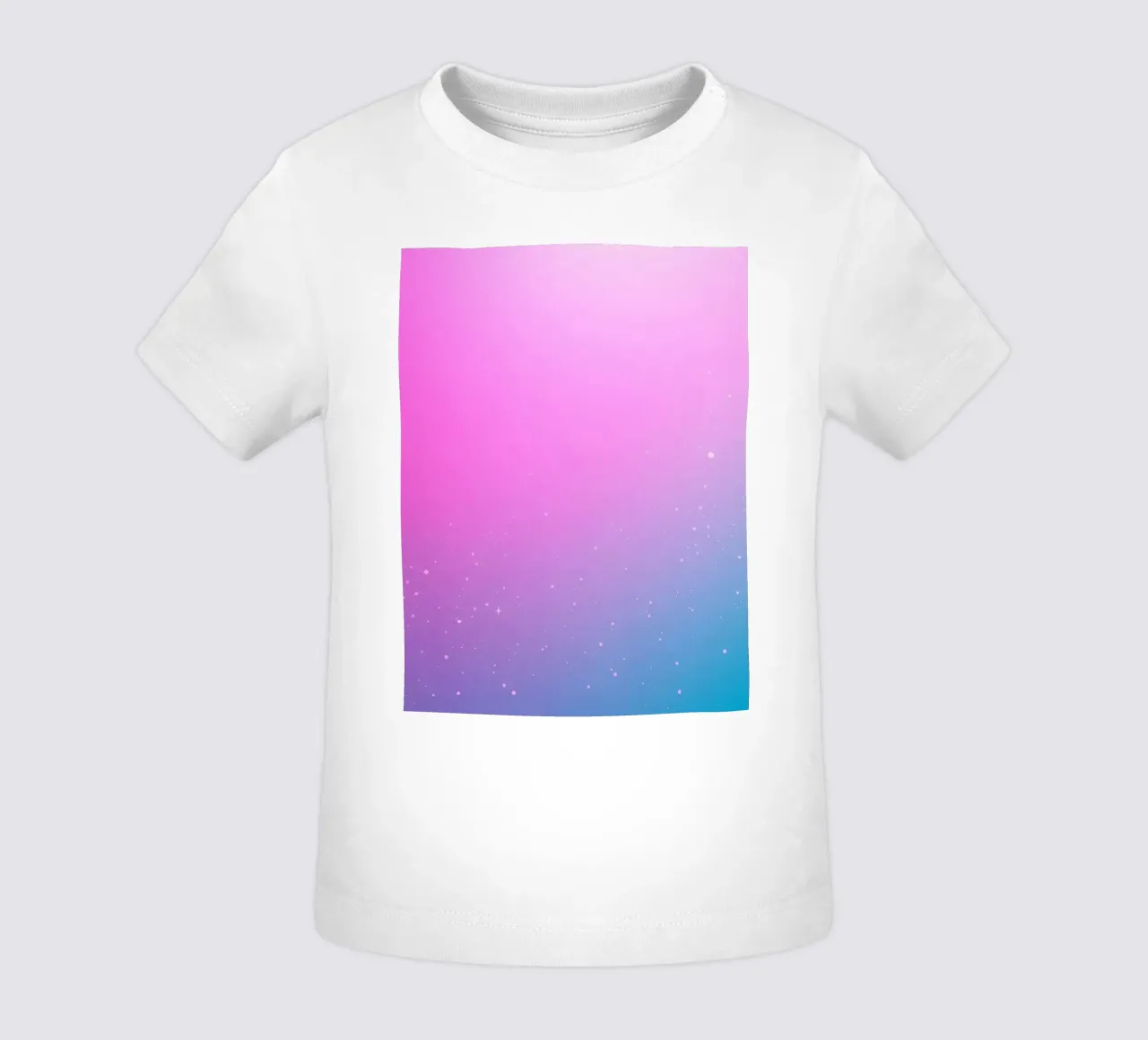 sfondo con colori sfumati ed elementi scintillanti maglietta neonato da DesignDoodle