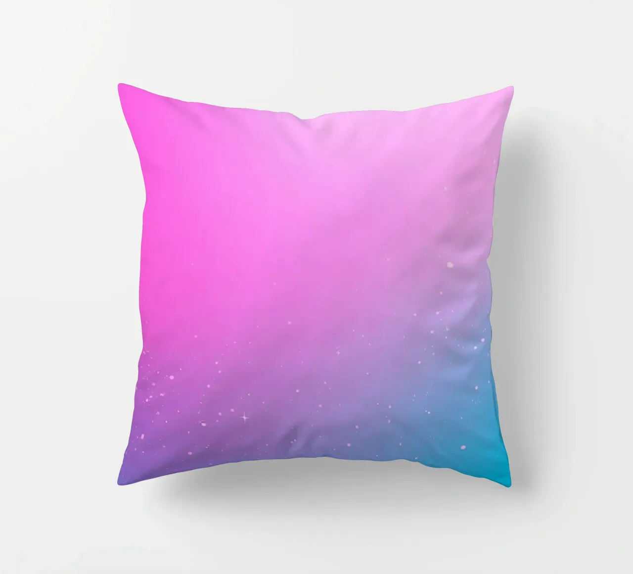 sfondo con colori sfumati ed elementi scintillanti cuscino da DesignDoodle