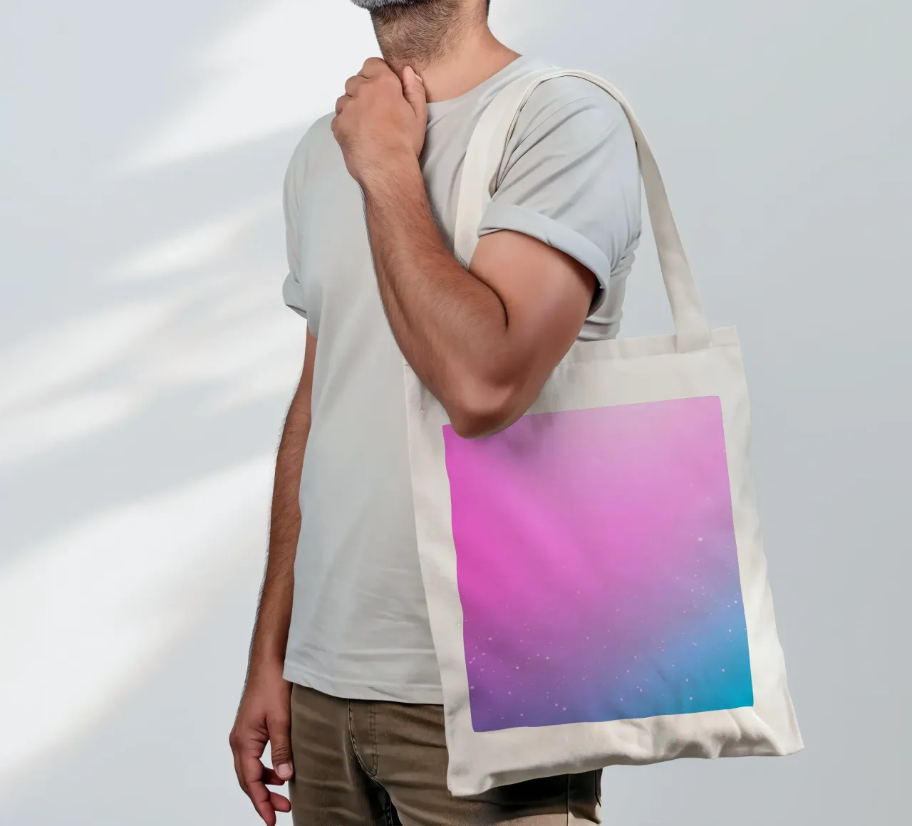 background with gradient colors and sparkling elements tote bag by DesignDoodle