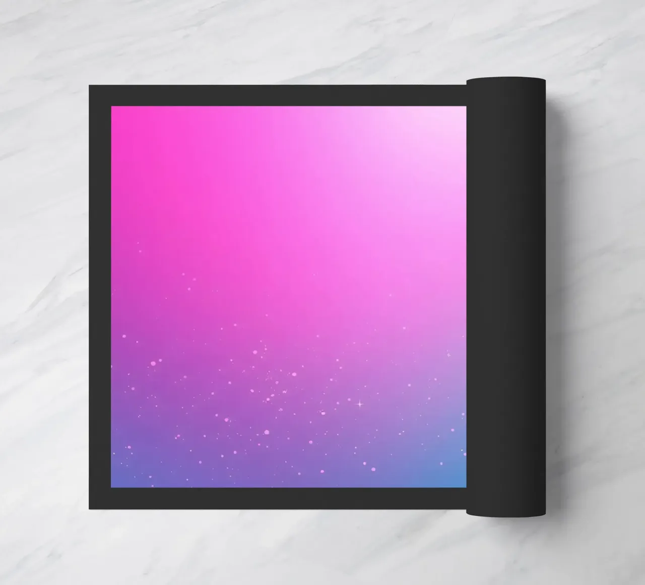 background with gradient colors and sparkling elements doormat by DesignDoodle