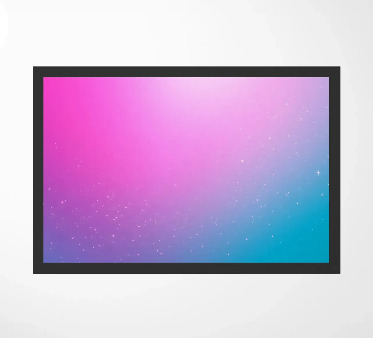 background with gradient colors and sparkling elements doormat by DesignDoodle